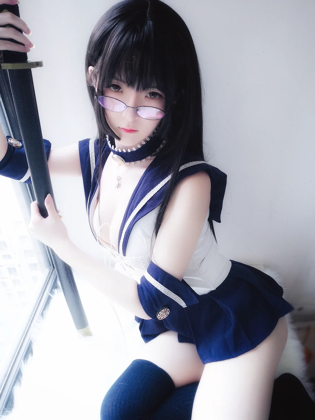 Yi Xiao Yang Ze No.028 Katana & Sailor Uniform [20P-77M] (20 photos) - Yi Xiao Yang Ze (一小央泽) - Photo 1 of 20