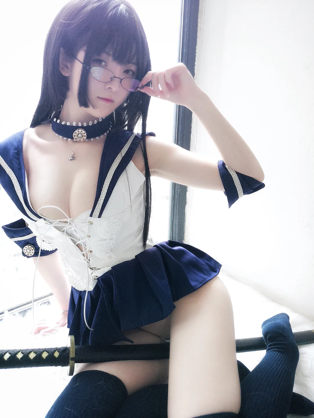 Yi Xiao Yang Ze No.028 Katana & Sailor Uniform [20P-77M] (20 photos) - Yi Xiao Yang Ze (一小央泽) - Photo 6 of 20