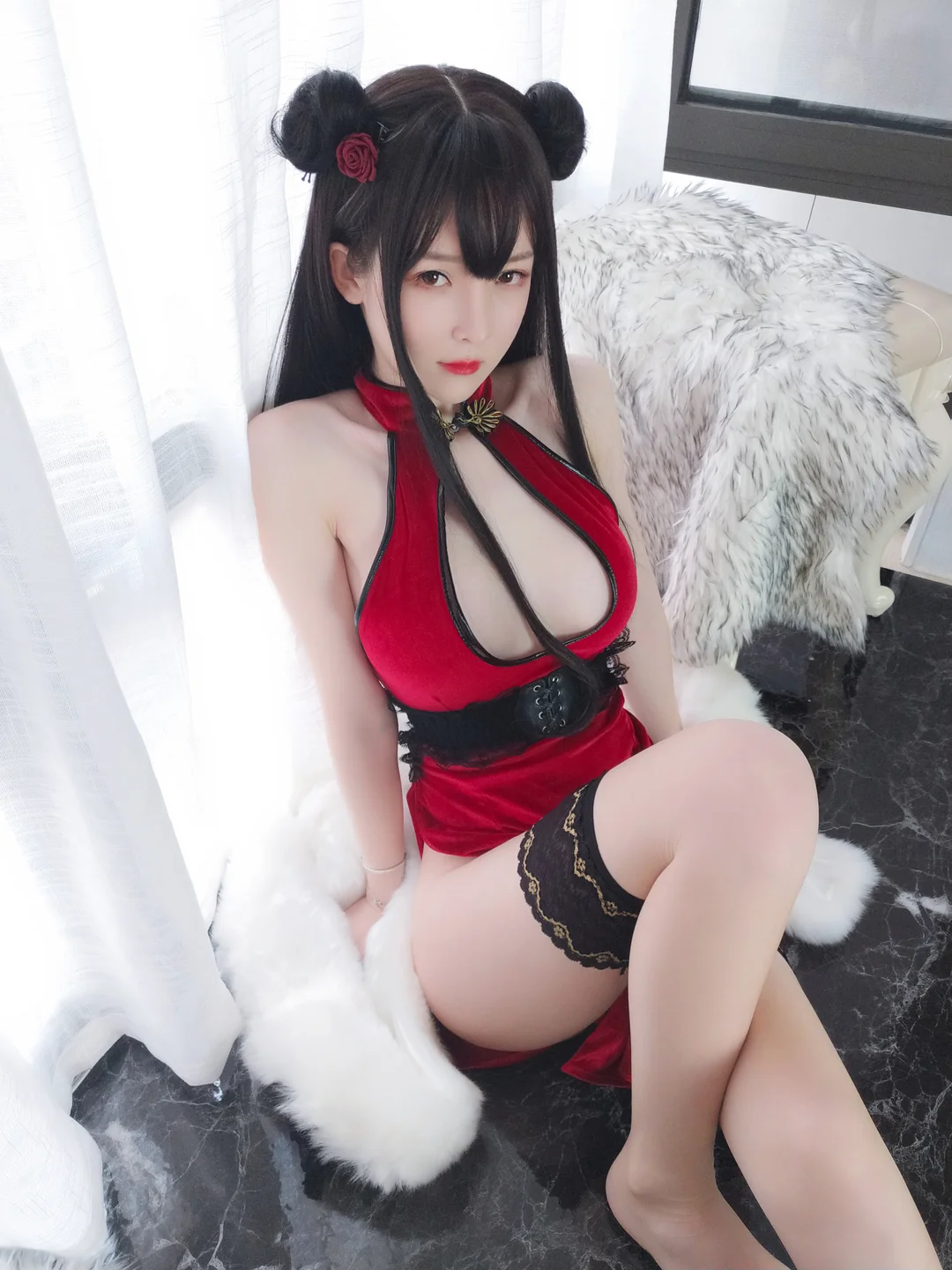 Yi Xiaoyang NO.041 Moonlight Red Rose [75P1V-758M] (75 photos) - Yi Xiao Yang Ze (一小央泽) - Photo 32 of 75