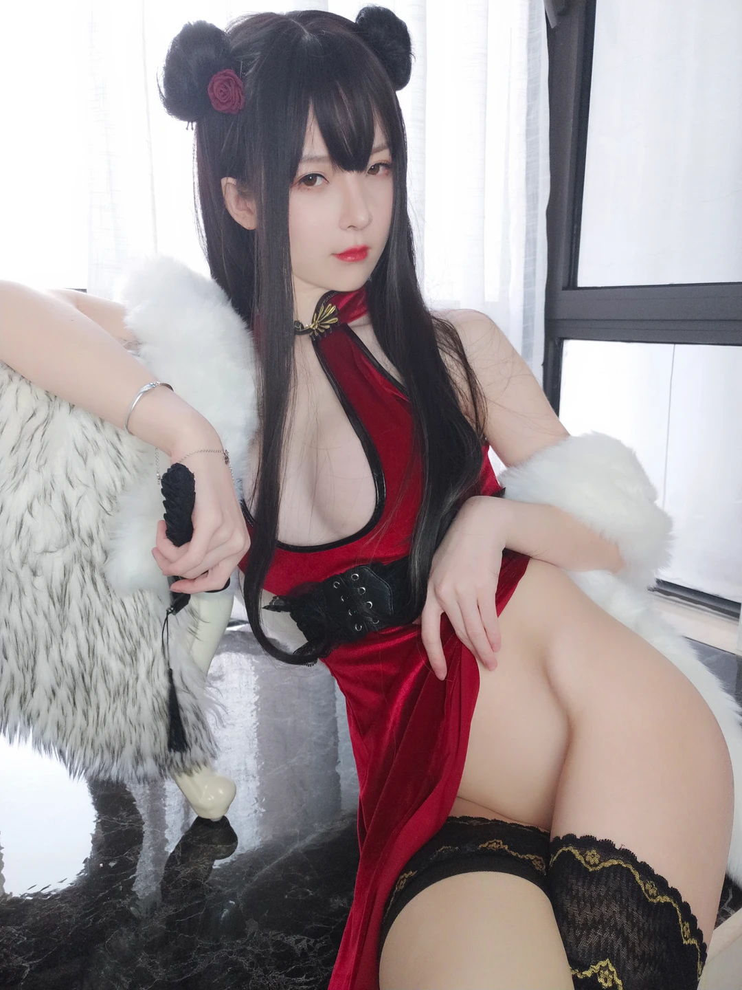 Yi Xiaoyang NO.041 Moonlight Red Rose [75P1V-758M] (75 photos) - Yi Xiao Yang Ze (一小央泽) - Photo 37 of 75