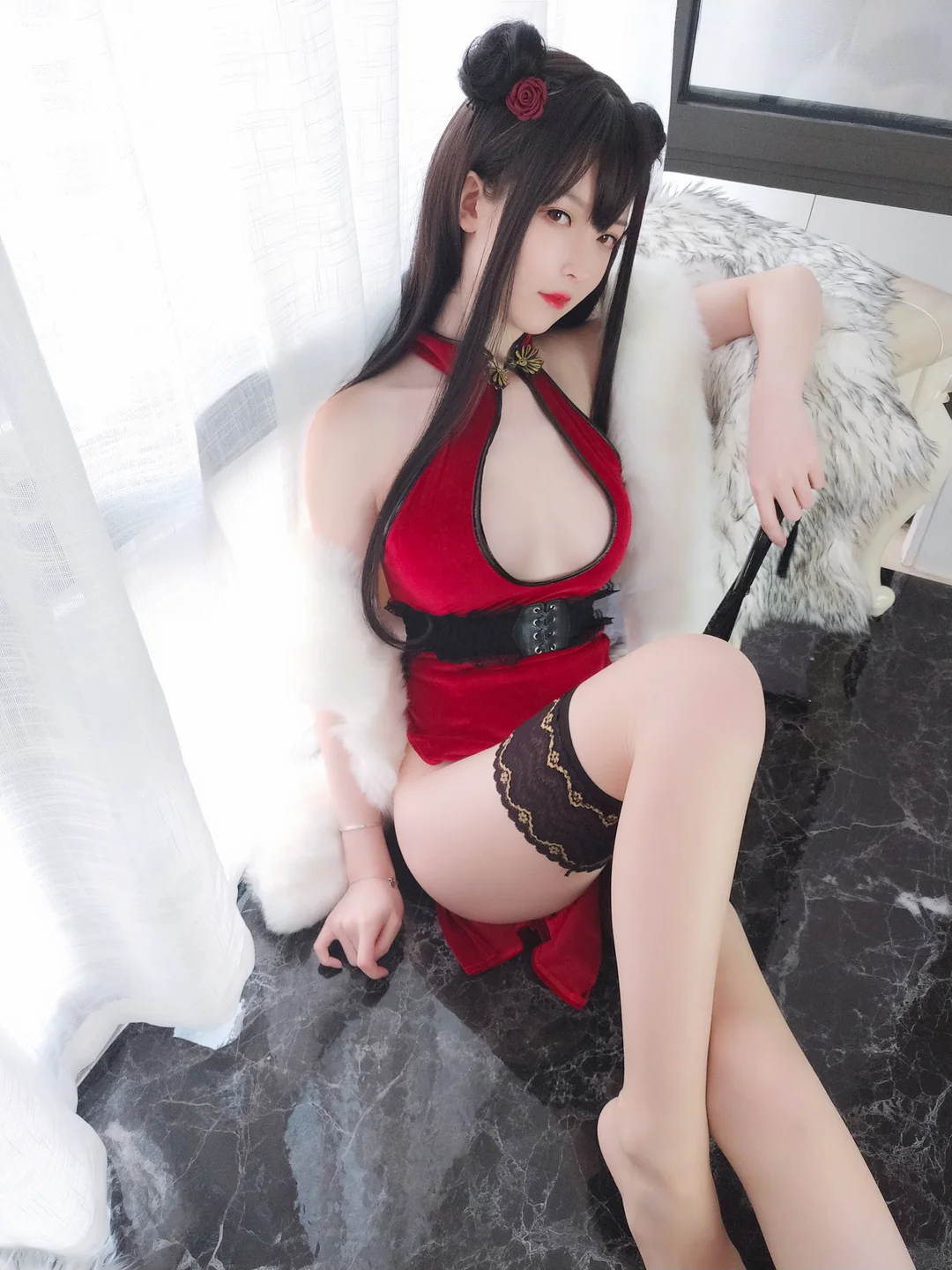 Yi Xiaoyang NO.041 Moonlight Red Rose [75P1V-758M] (75 photos) - Yi Xiao Yang Ze (一小央泽) - Photo 38 of 75