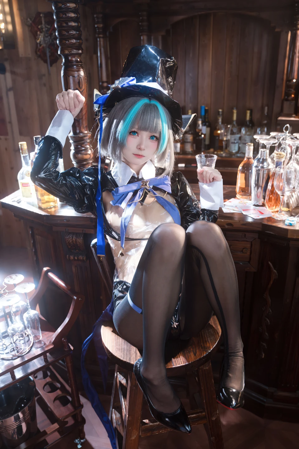 Jiuqi Miao No.038 Azur Lane·Cheshire Bunny Girl 58P (58 photos) - Jiu Qi Miao (九柒喵) - Photo 8 of 58