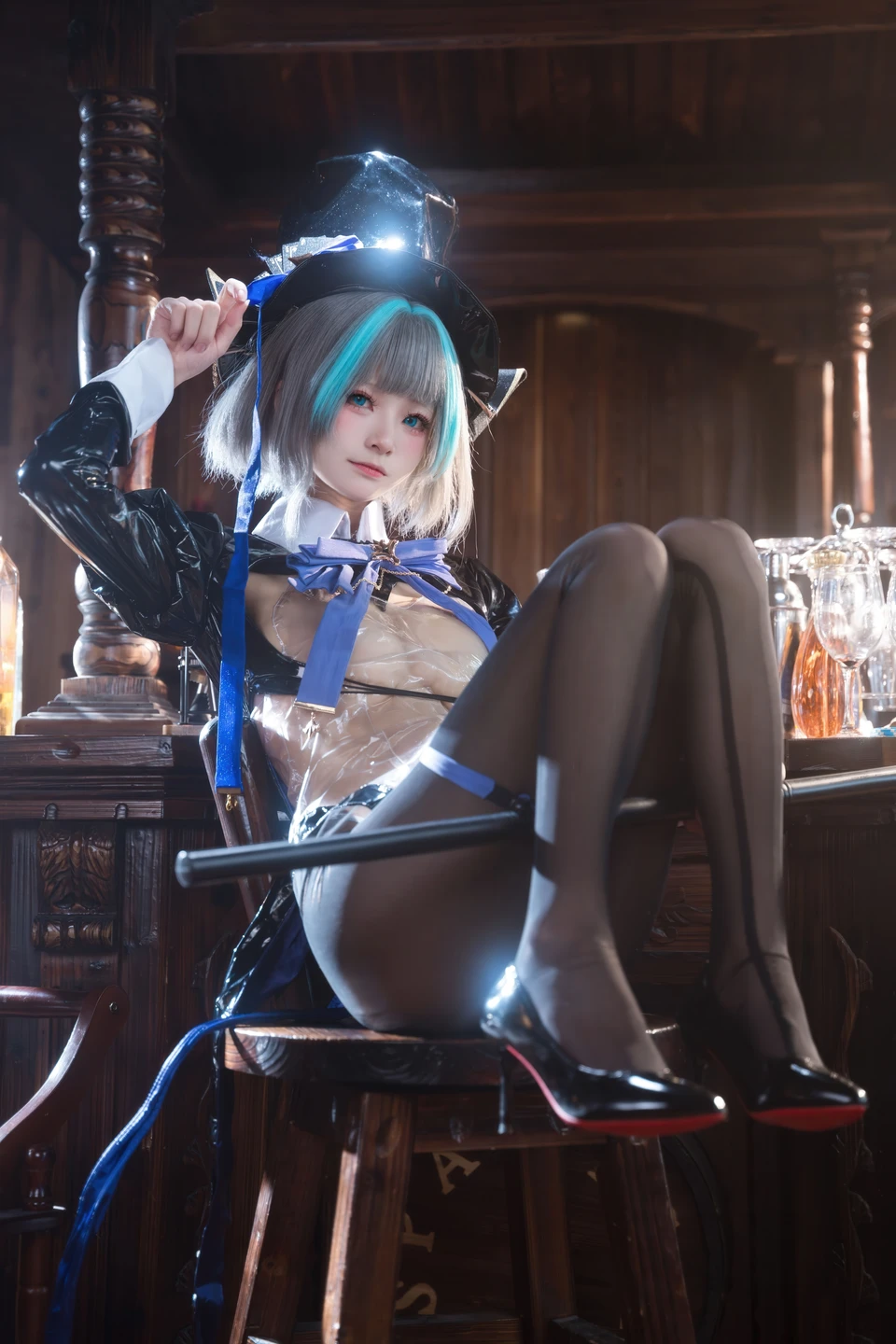 Jiuqi Miao No.038 Azur Lane·Cheshire Bunny Girl 58P (58 photos) - Jiu Qi Miao (九柒喵) - Photo 10 of 58