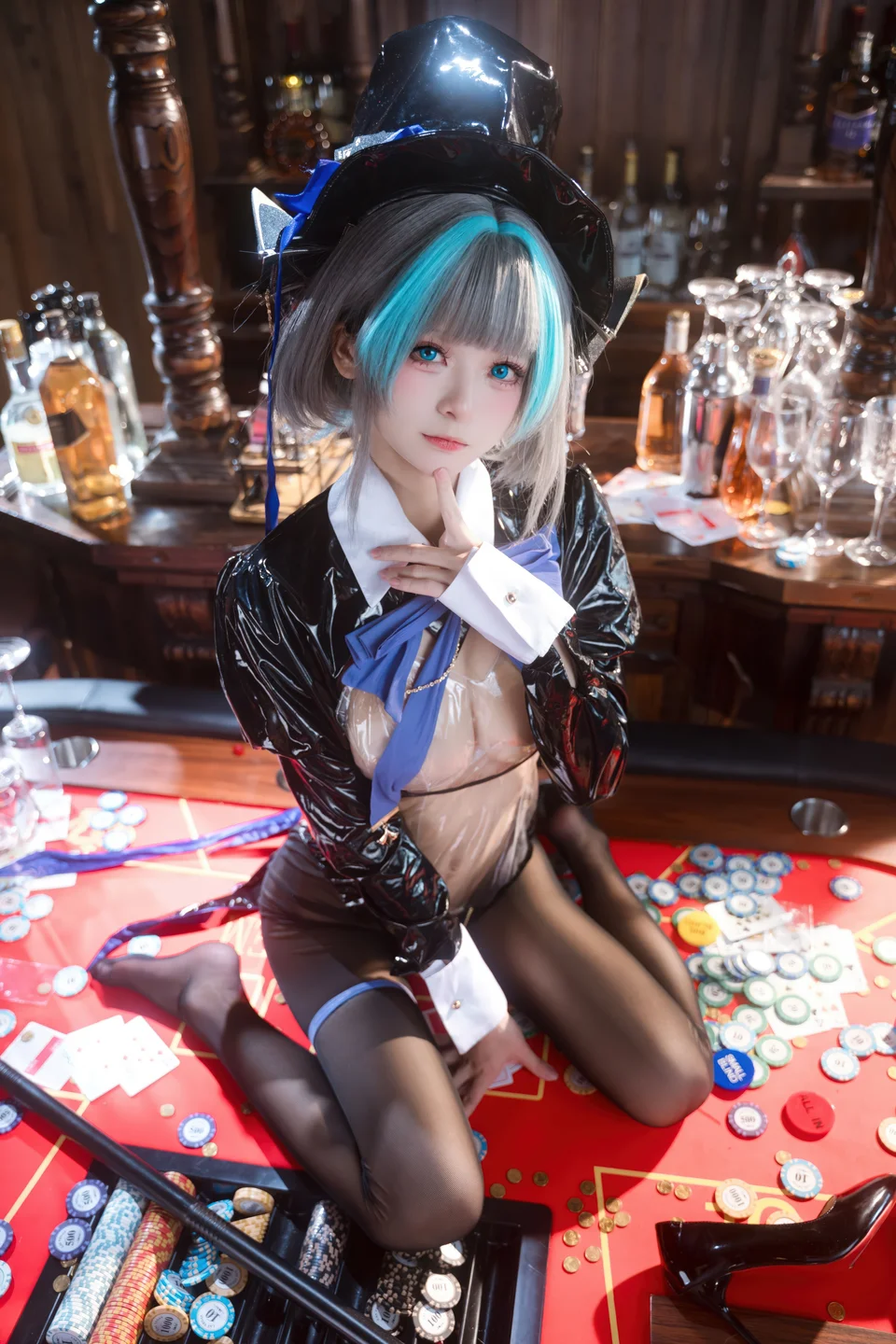 Jiuqi Miao No.038 Azur Lane·Cheshire Bunny Girl 58P (58 photos) - Jiu Qi Miao (九柒喵) - Photo 16 of 58