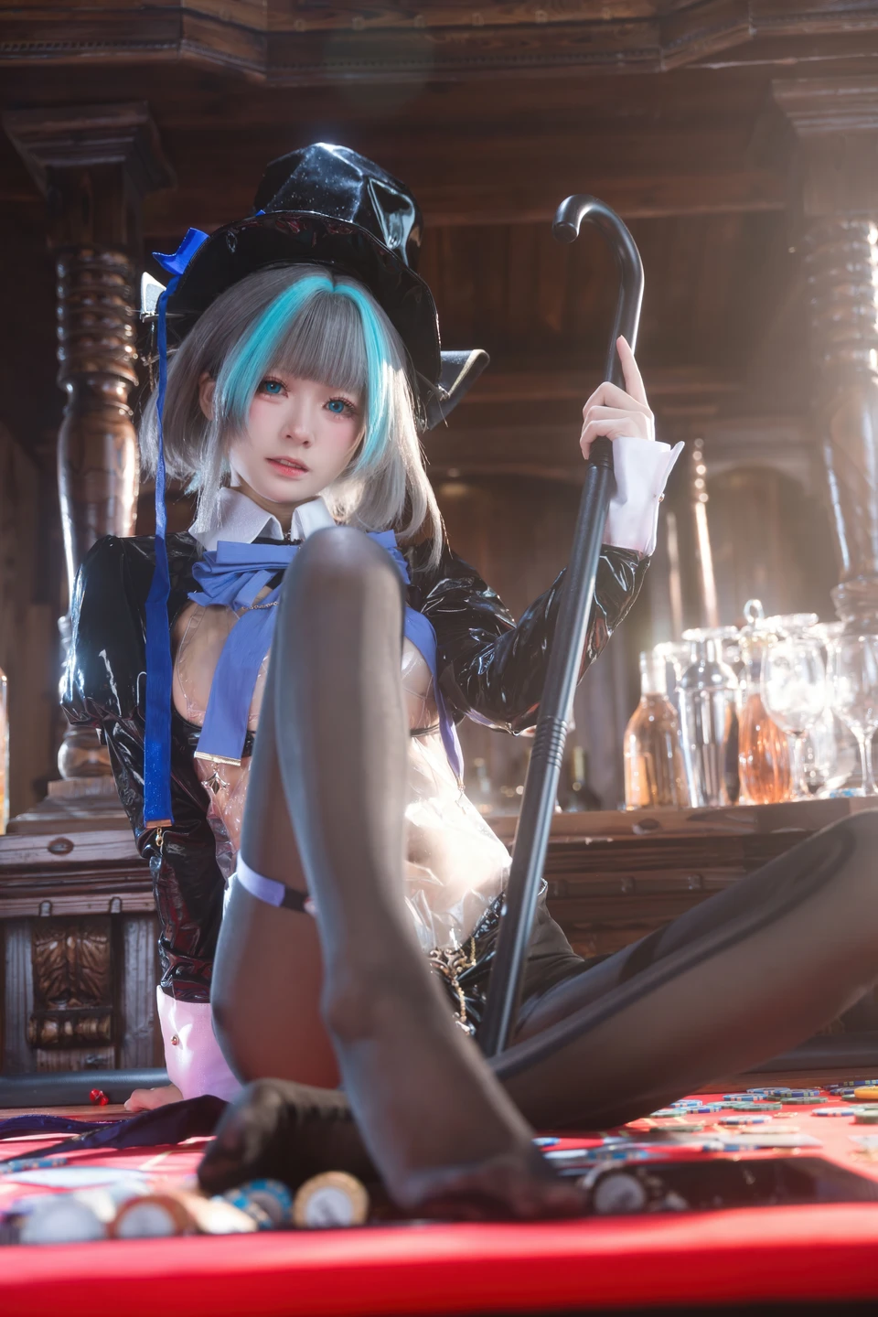 Jiuqi Miao No.038 Azur Lane·Cheshire Bunny Girl 58P (58 photos) - Jiu Qi Miao (九柒喵) - Photo 22 of 58
