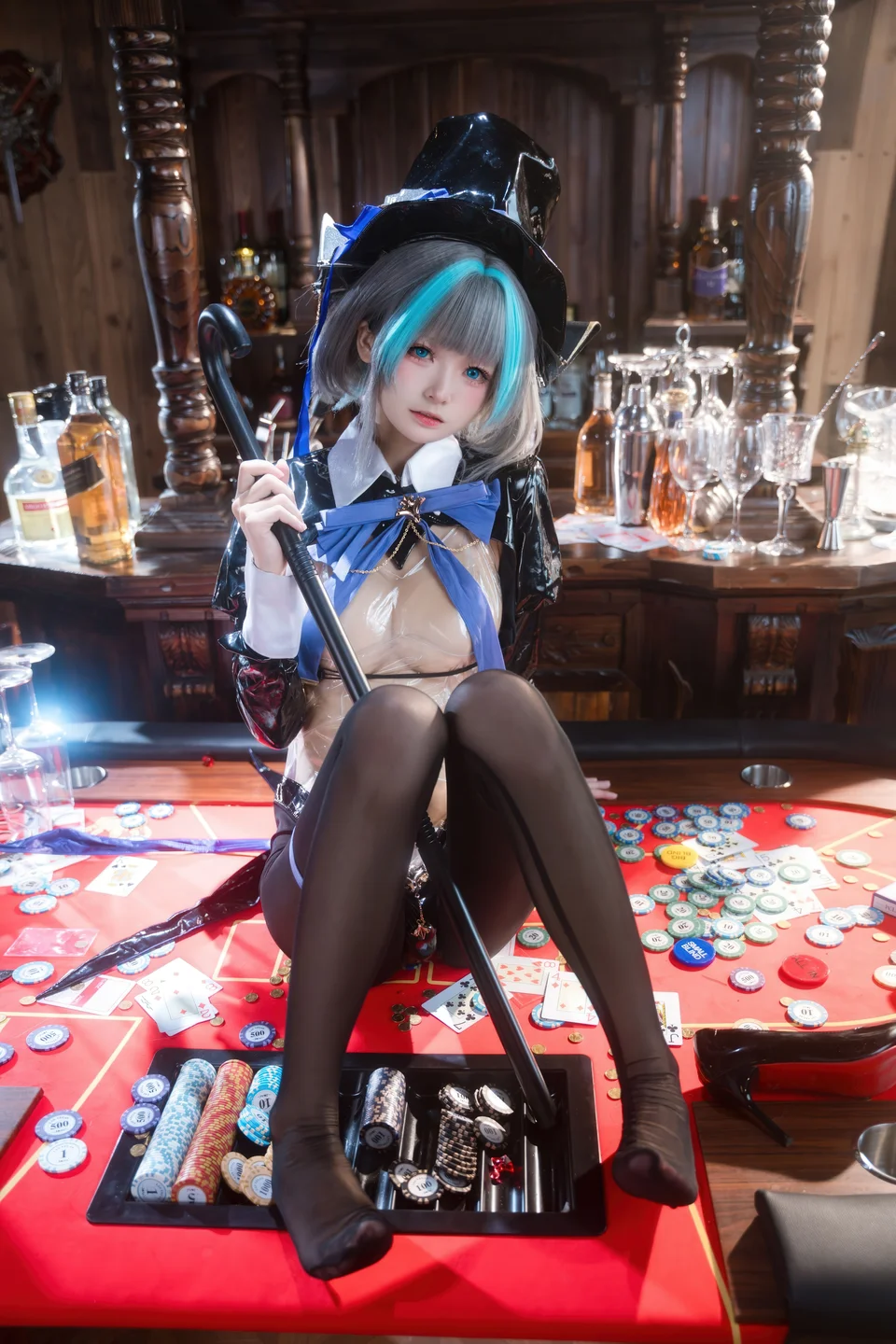 Jiuqi Miao No.038 Azur Lane·Cheshire Bunny Girl 58P (58 photos) - Jiu Qi Miao (九柒喵) - Photo 24 of 58