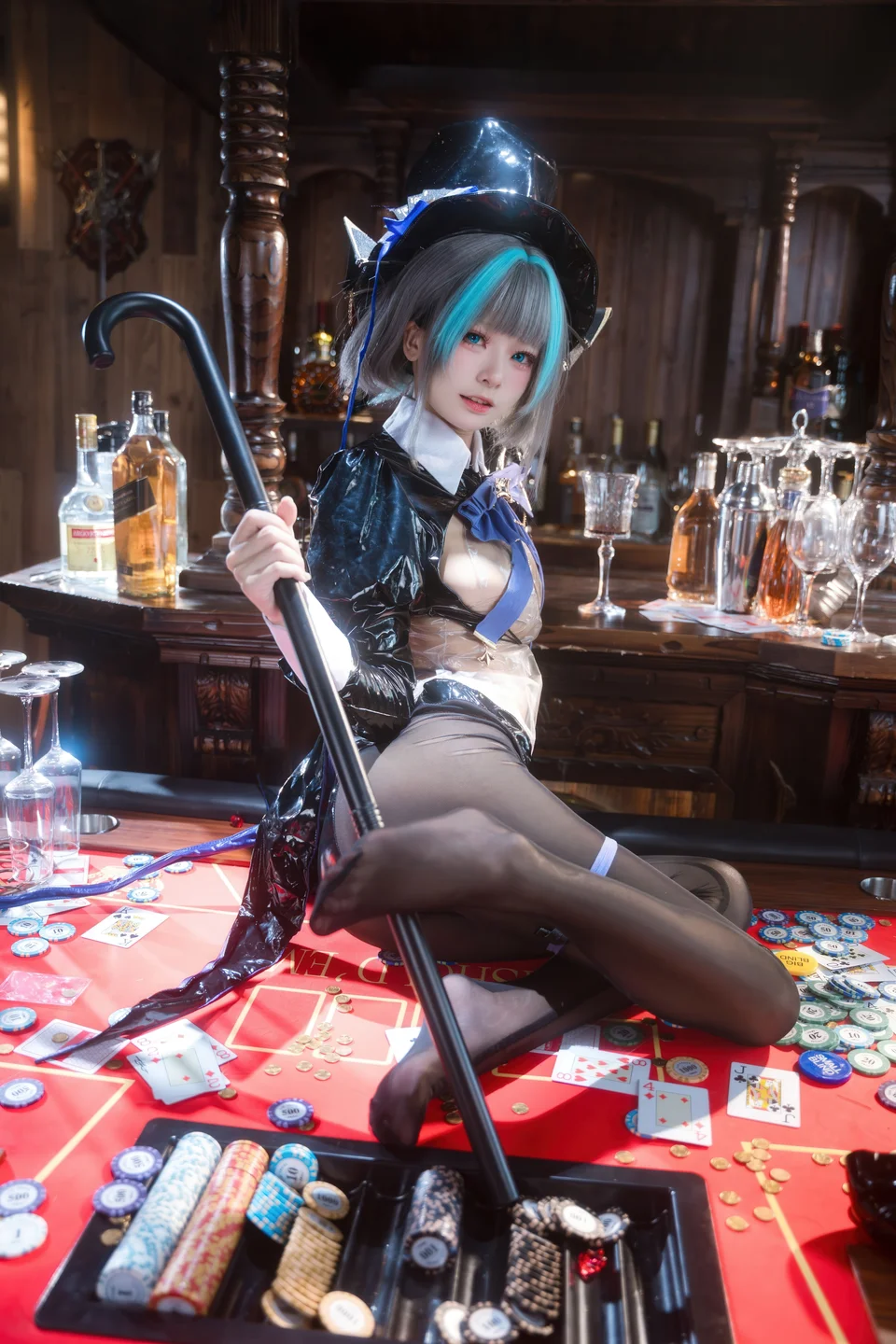Jiuqi Miao No.038 Azur Lane·Cheshire Bunny Girl 58P (58 photos) - Jiu Qi Miao (九柒喵) - Photo 26 of 58