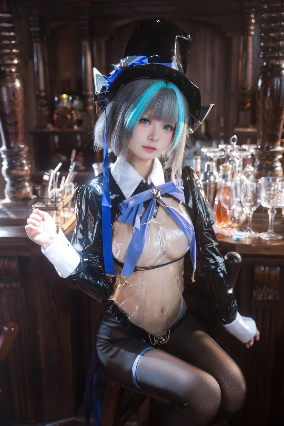 Jiuqi Miao No.038 Azur Lane·Cheshire Bunny Girl 58P (58 photos) - Jiu Qi Miao (九柒喵) - Photo 29 of 58