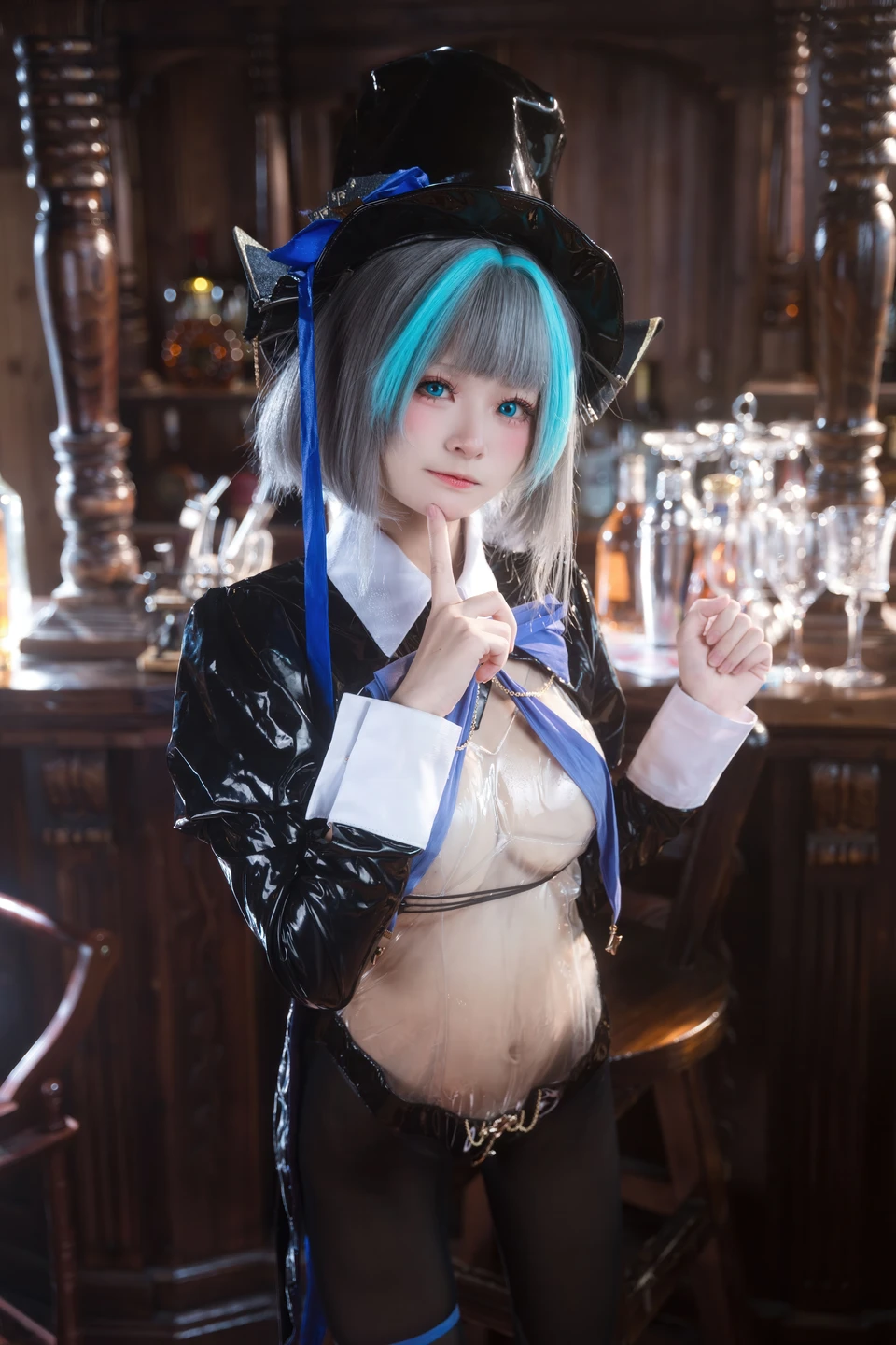 Jiuqi Miao No.038 Azur Lane·Cheshire Bunny Girl 58P (58 photos) - Jiu Qi Miao (九柒喵) - Photo 31 of 58