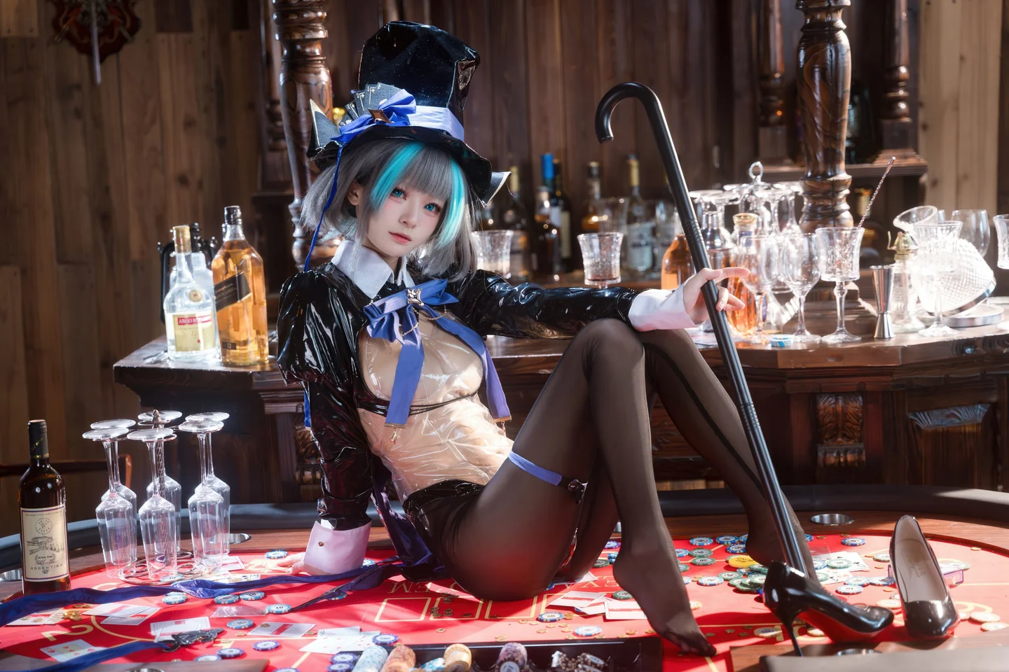 Jiuqi Miao No.038 Azur Lane·Cheshire Bunny Girl 58P (58 photos) - Jiu Qi Miao (九柒喵) - Photo 37 of 58