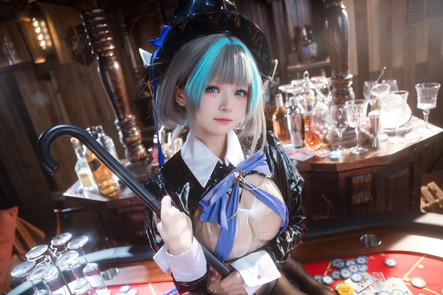 Jiuqi Miao No.038 Azur Lane·Cheshire Bunny Girl 58P (58 photos) - Jiu Qi Miao (九柒喵) - Photo 39 of 58