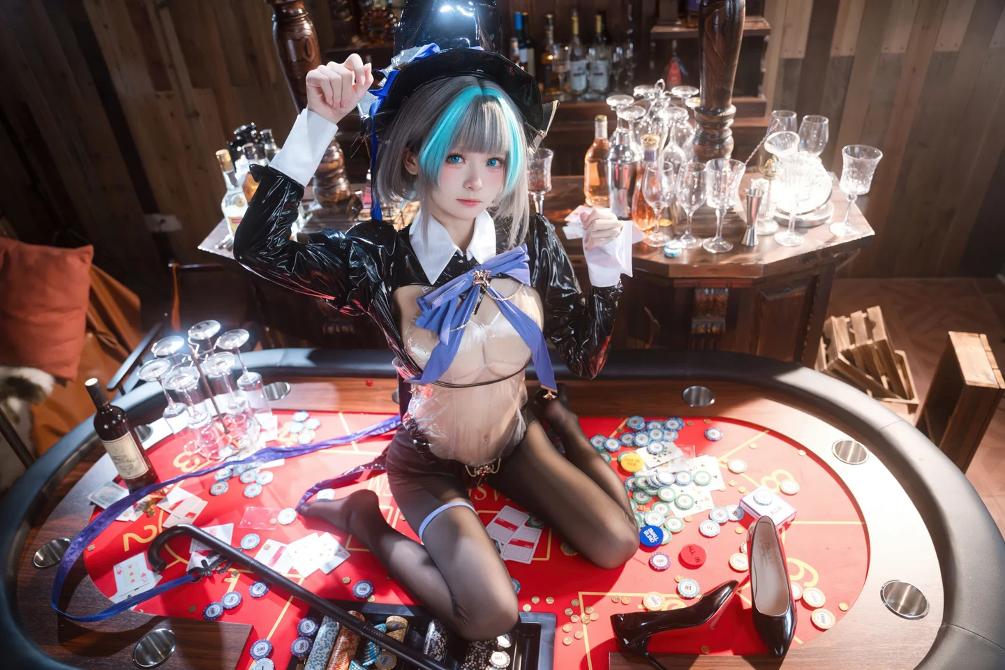 Jiuqi Miao No.038 Azur Lane·Cheshire Bunny Girl 58P (58 photos) - Jiu Qi Miao (九柒喵) - Photo 40 of 58