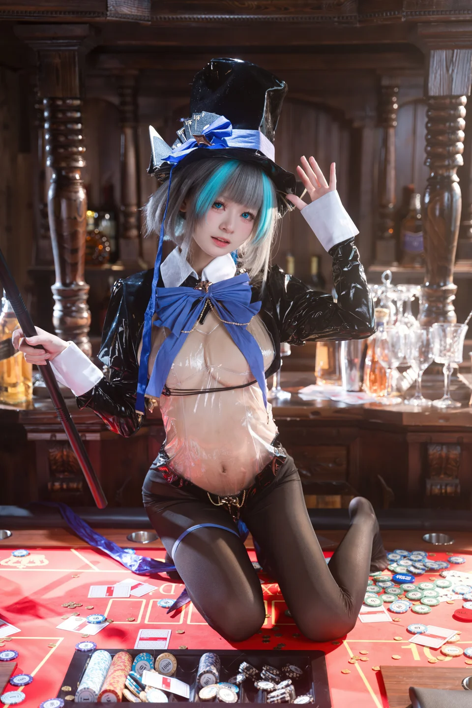 Jiuqi Miao No.038 Azur Lane·Cheshire Bunny Girl 58P (58 photos) - Jiu Qi Miao (九柒喵) - Photo 44 of 58