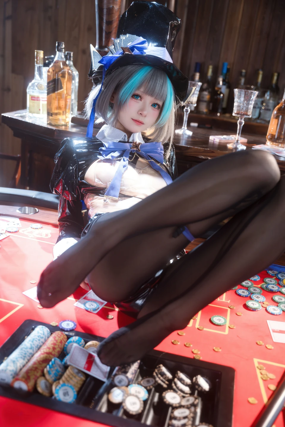 Jiuqi Miao No.038 Azur Lane·Cheshire Bunny Girl 58P (58 photos) - Jiu Qi Miao (九柒喵) - Photo 47 of 58