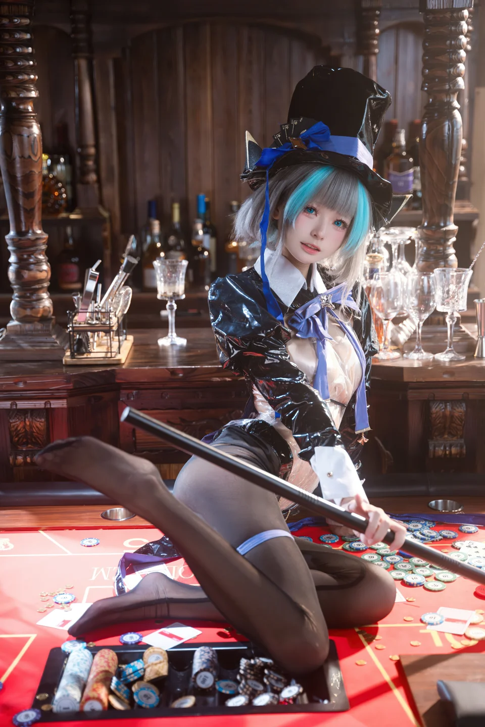 Jiuqi Miao No.038 Azur Lane·Cheshire Bunny Girl 58P (58 photos) - Jiu Qi Miao (九柒喵) - Photo 51 of 58