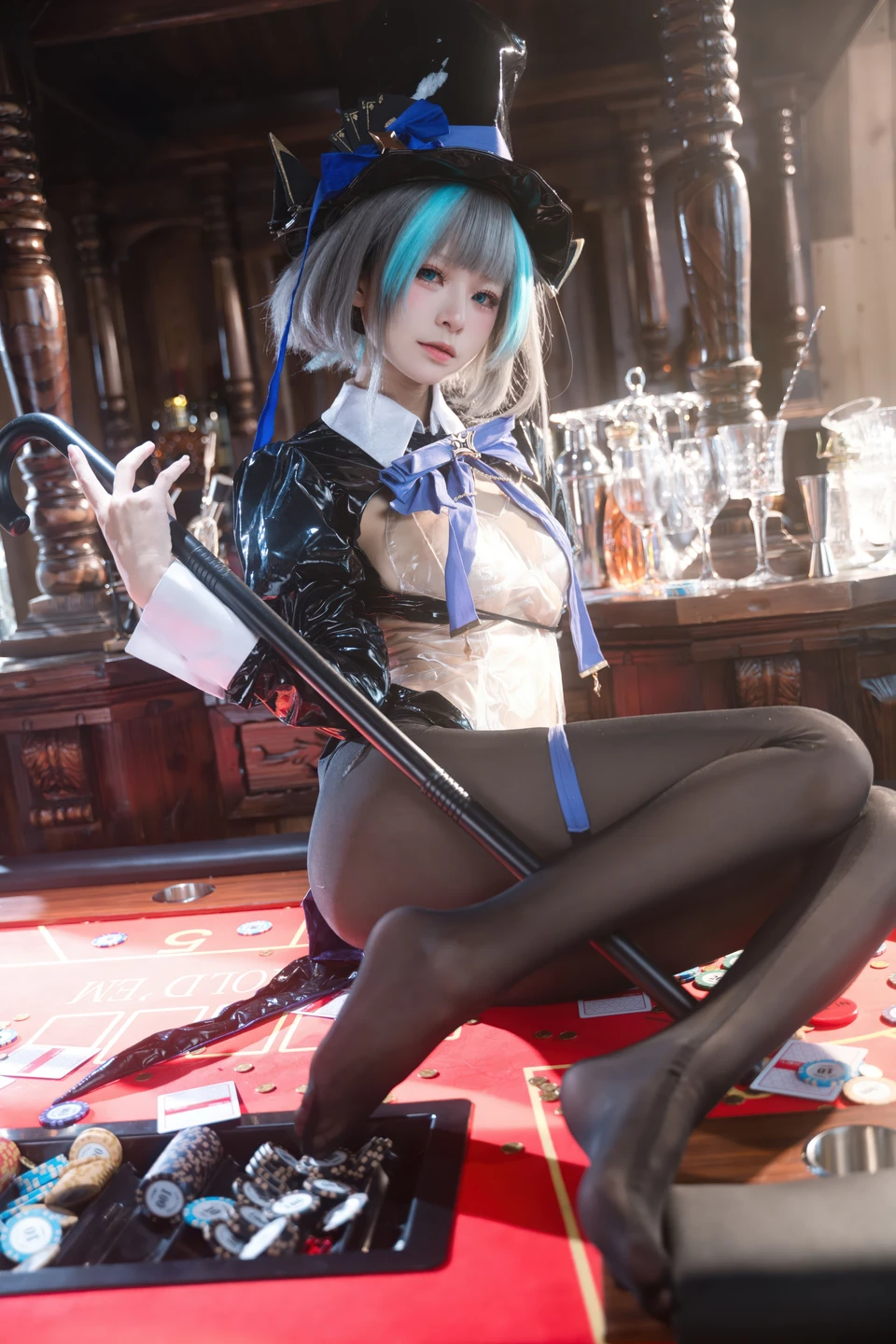 Jiuqi Miao No.038 Azur Lane·Cheshire Bunny Girl 58P (58 photos) - Jiu Qi Miao (九柒喵) - Photo 53 of 58