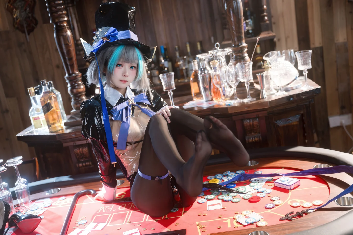 Jiuqi Miao No.038 Azur Lane·Cheshire Bunny Girl 58P (58 photos) - Jiu Qi Miao (九柒喵) - Photo 55 of 58