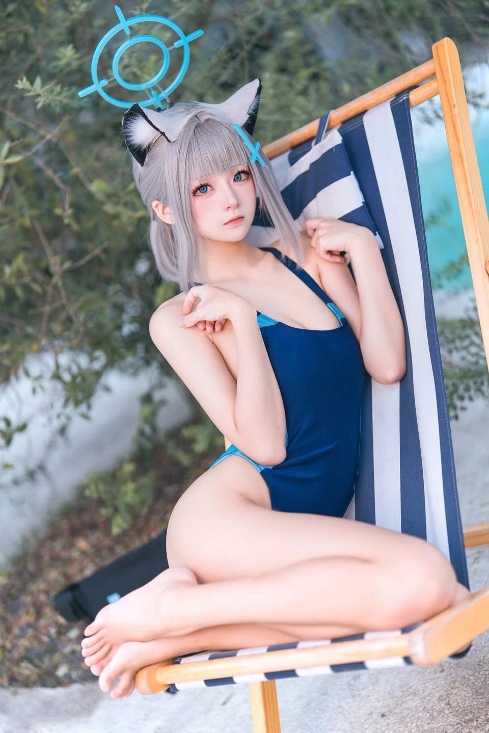 Jiuqi Miao No.042 Blue Archive Shiroko Swimsuit (34 photos) - Jiu Qi Miao (九柒喵) - Photo 20 of 34