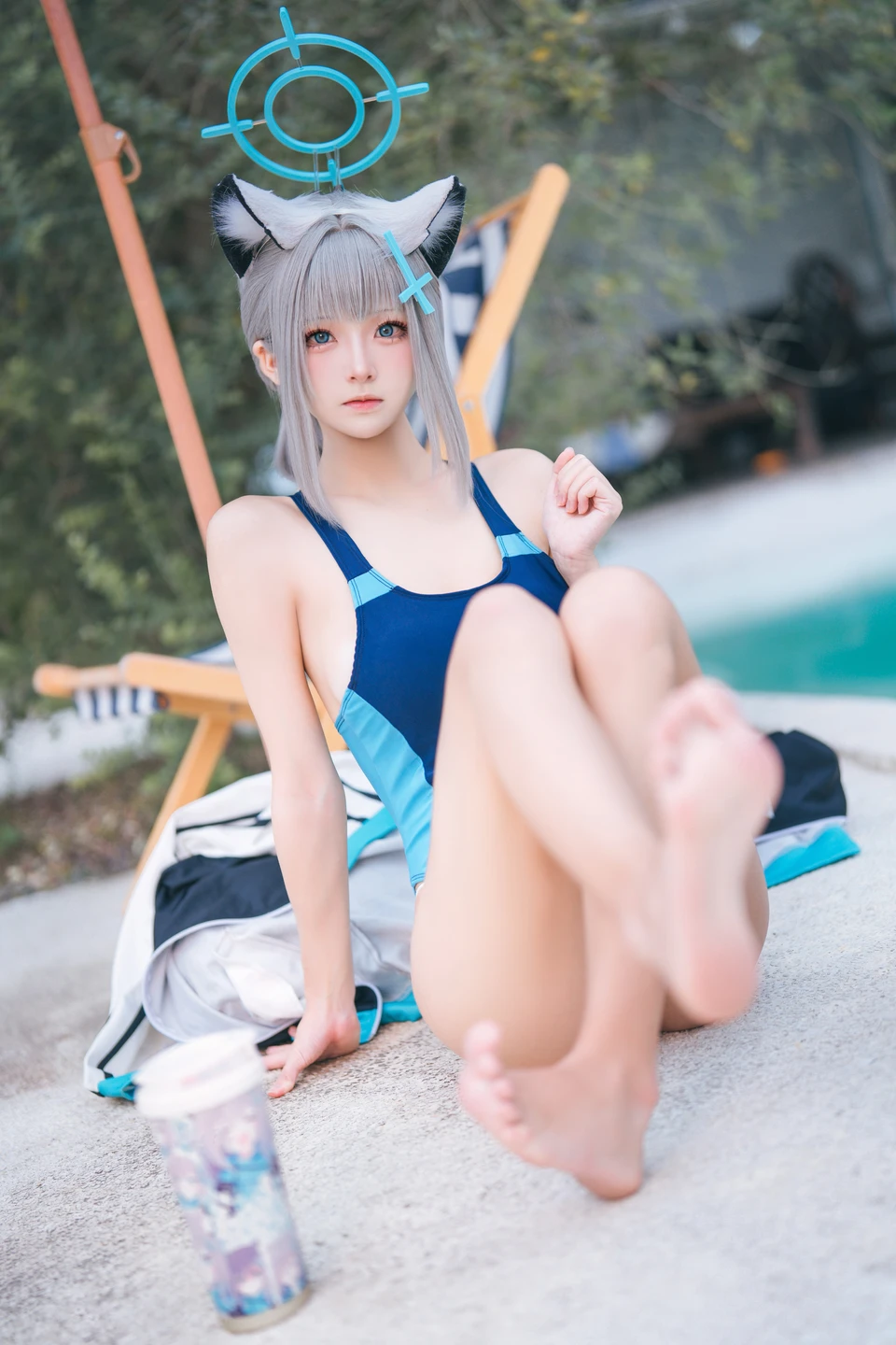 Jiuqi Miao No.042 Blue Archive Shiroko Swimsuit (34 photos) - Jiu Qi Miao (九柒喵) - Photo 28 of 34