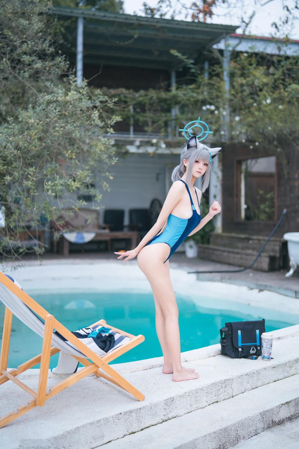 Jiuqi Miao No.042 Blue Archive Shiroko Swimsuit (34 photos) - Jiu Qi Miao (九柒喵) - Photo 34 of 34