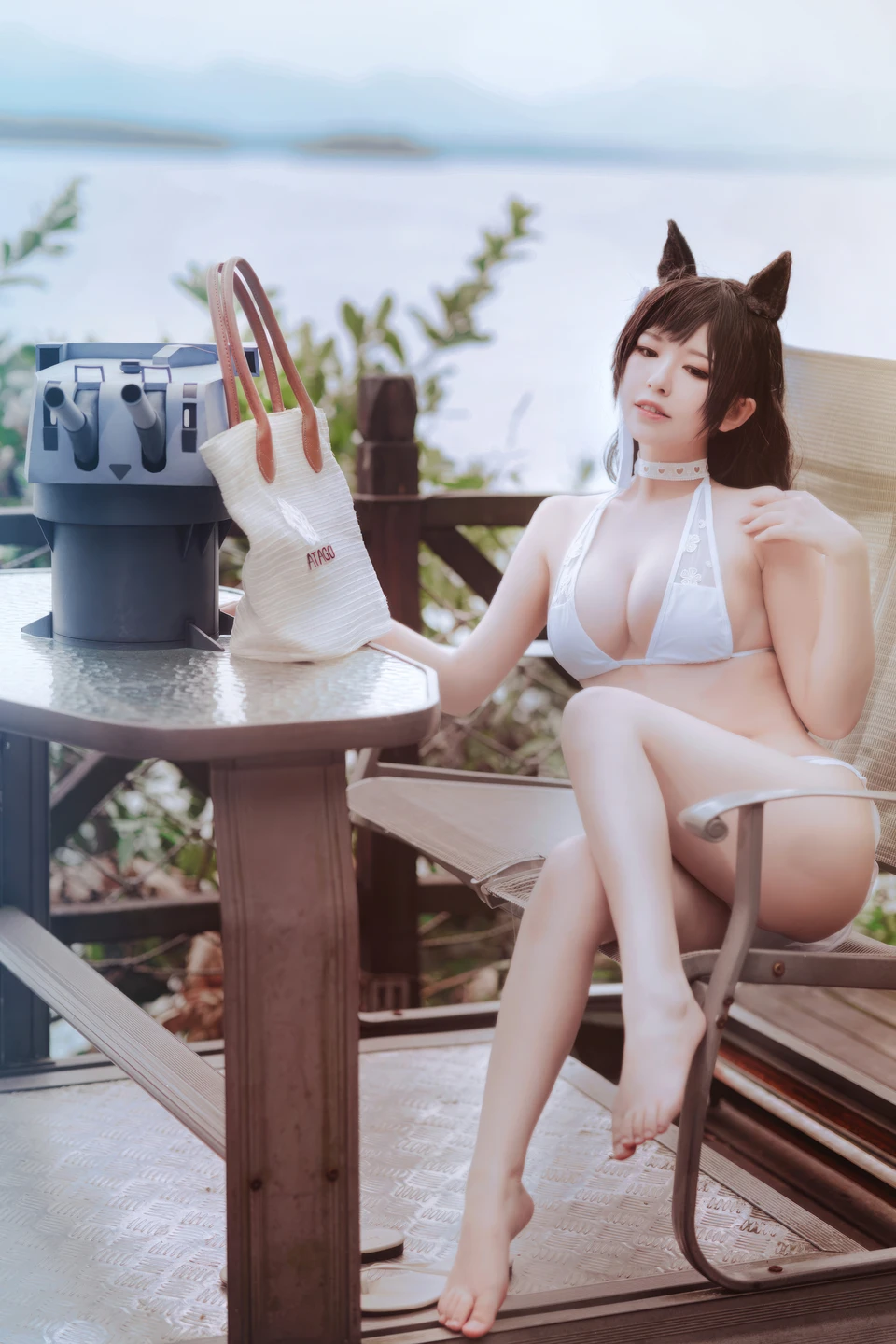 ban-ban-zi - No.100 Azur Lane · Akagi Swimsuit (27 photos) - Ban Ban Zi (半半子) - Photo 1 of 27