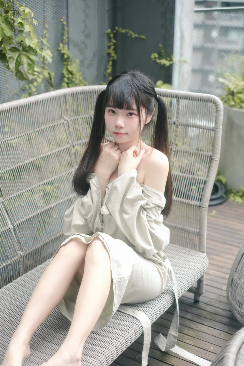 Keke White Rabbit No.015 Naughty Bunny on the Balcony (68 photos) - Ke Ke Xiao Bai Tu (可可小白兔) - Photo 56 of 68