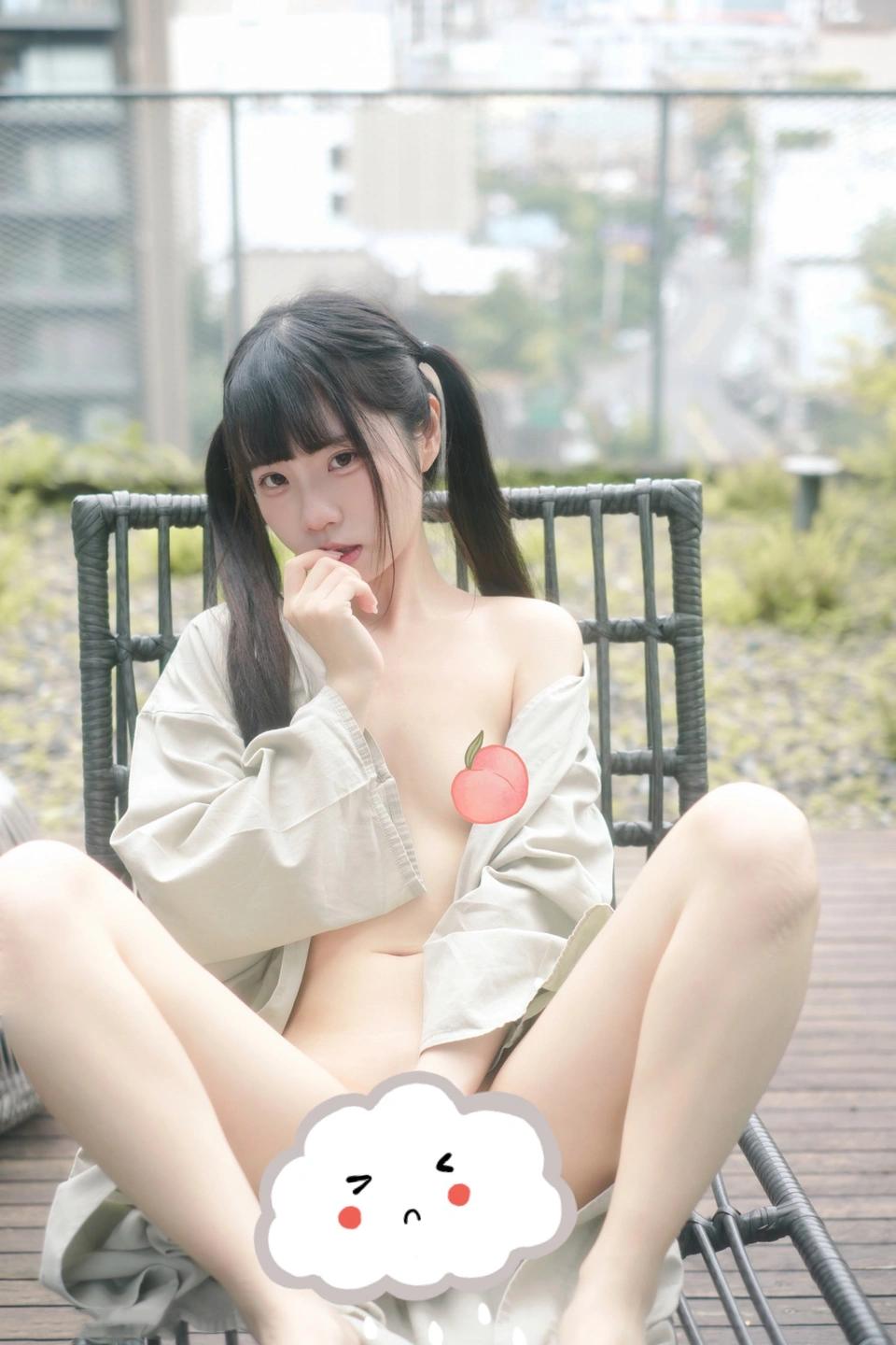 Keke White Rabbit No.015 Naughty Bunny on the Balcony (68 photos) - Ke Ke Xiao Bai Tu (可可小白兔) - Photo 65 of 68