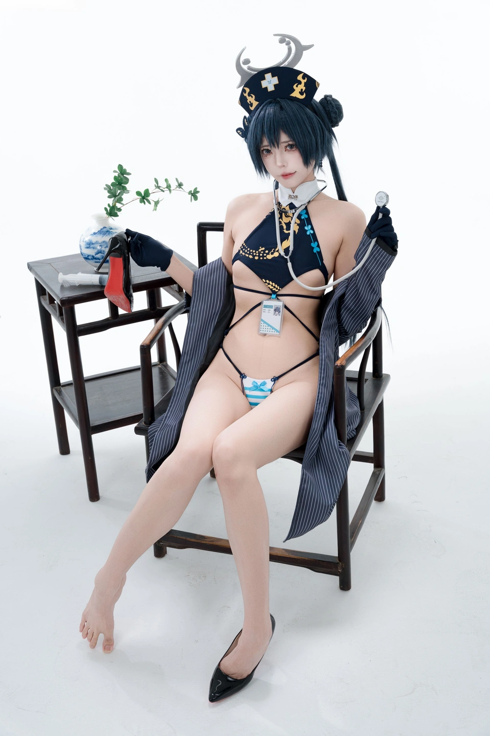 Jun-Yan-Yuan-You-Yuan No.002 Blue Archive Ryūkaku Hime no Saku Nurse (100 photos) - Jun Yan Yuan You Yuan (君颜圆又圆) - Photo 47 of 100