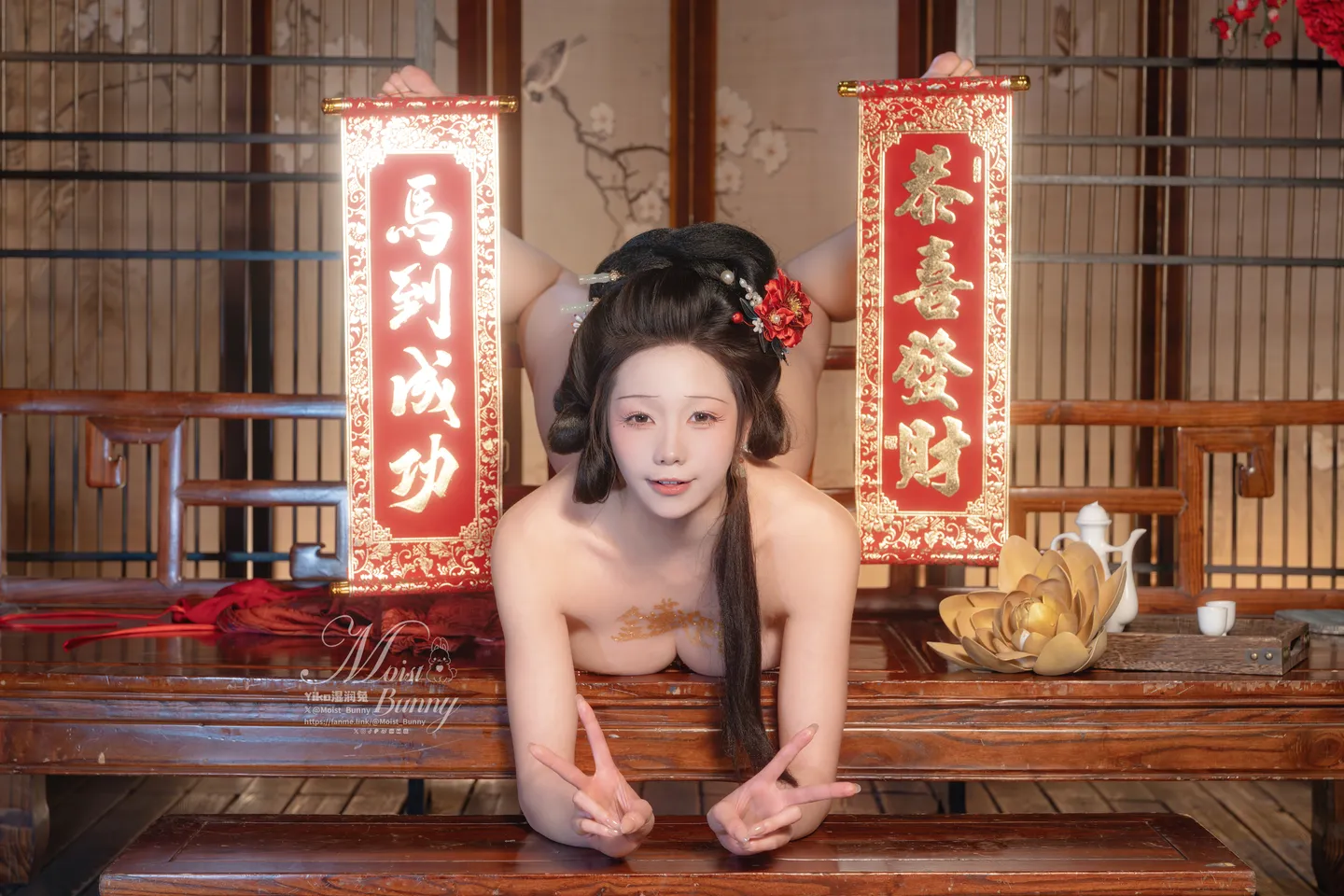 Yao Yi Kou Tu Niang February 2026 Subscription『Galloping Steeds·Golden Lotus Welcoming Spring』 94P,2V 2 (94 photos) - Yao Yi Kou Tu Niang (咬一口兔娘) - Photo 72 of 94