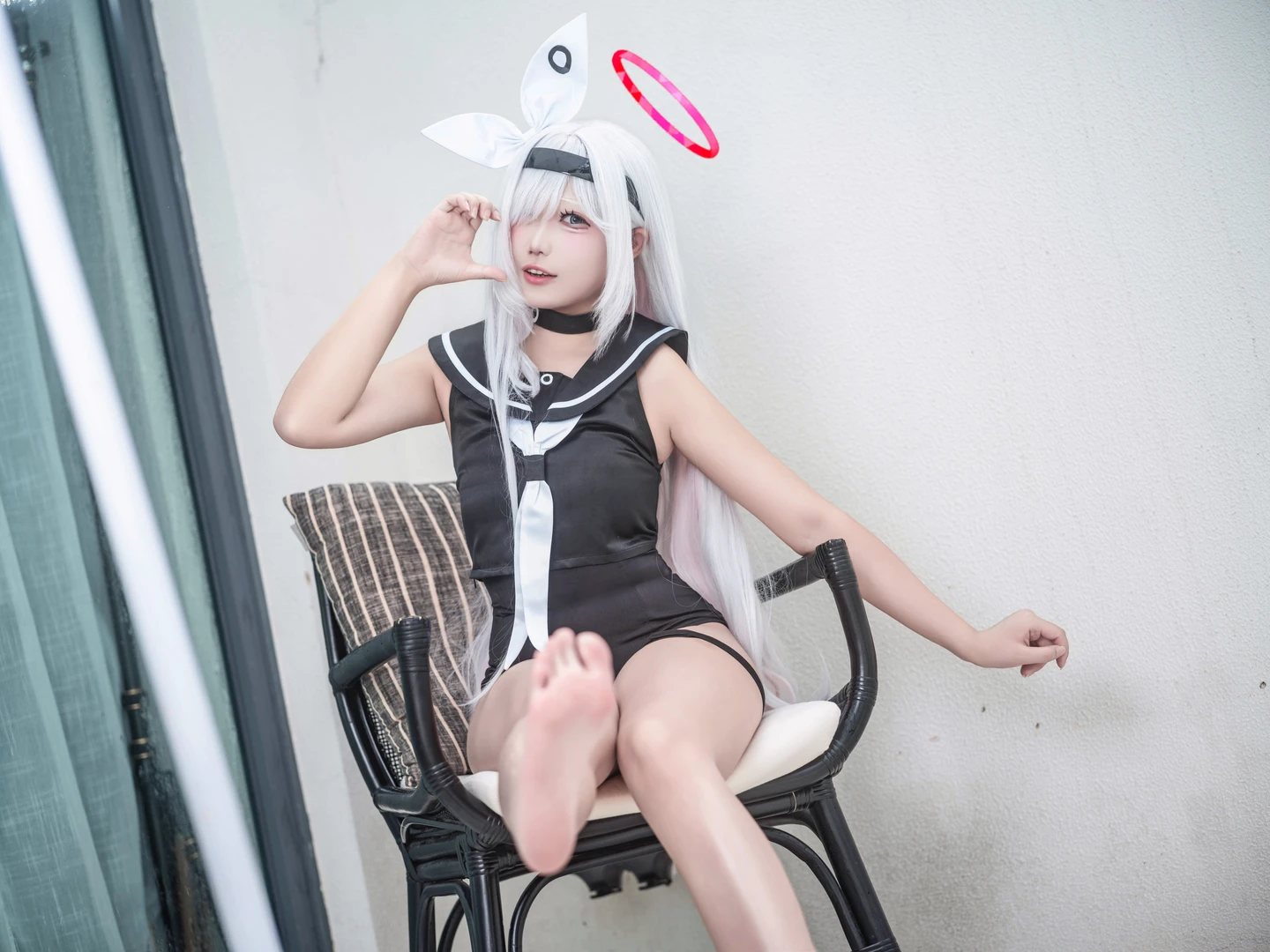 Coser@Zhui Xing Da Cong Ming No.002 Zhuixing Plana Swimsuit Cosplay Feb (48 photos) - Zhui Xing Da Cong Ming (坠星大聪明) - Photo 5 of 48