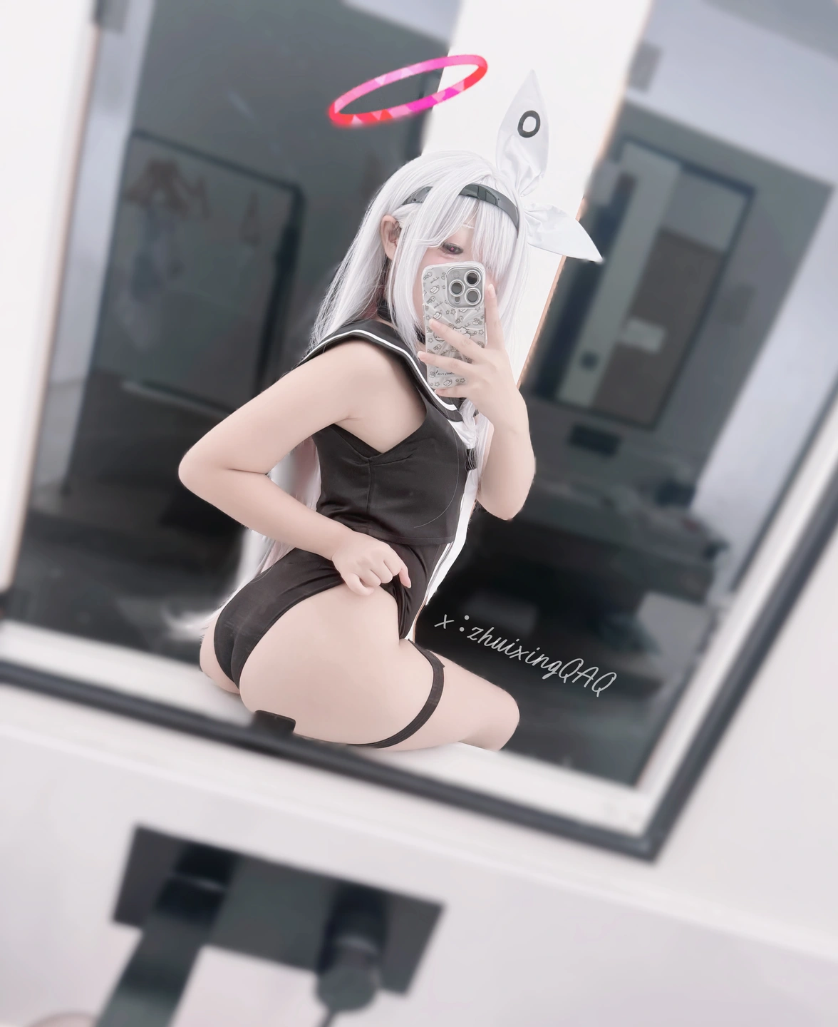 Coser@Zhui Xing Da Cong Ming No.002 Zhuixing Plana Swimsuit Cosplay Feb (48 photos) - Zhui Xing Da Cong Ming (坠星大聪明) - Photo 40 of 48