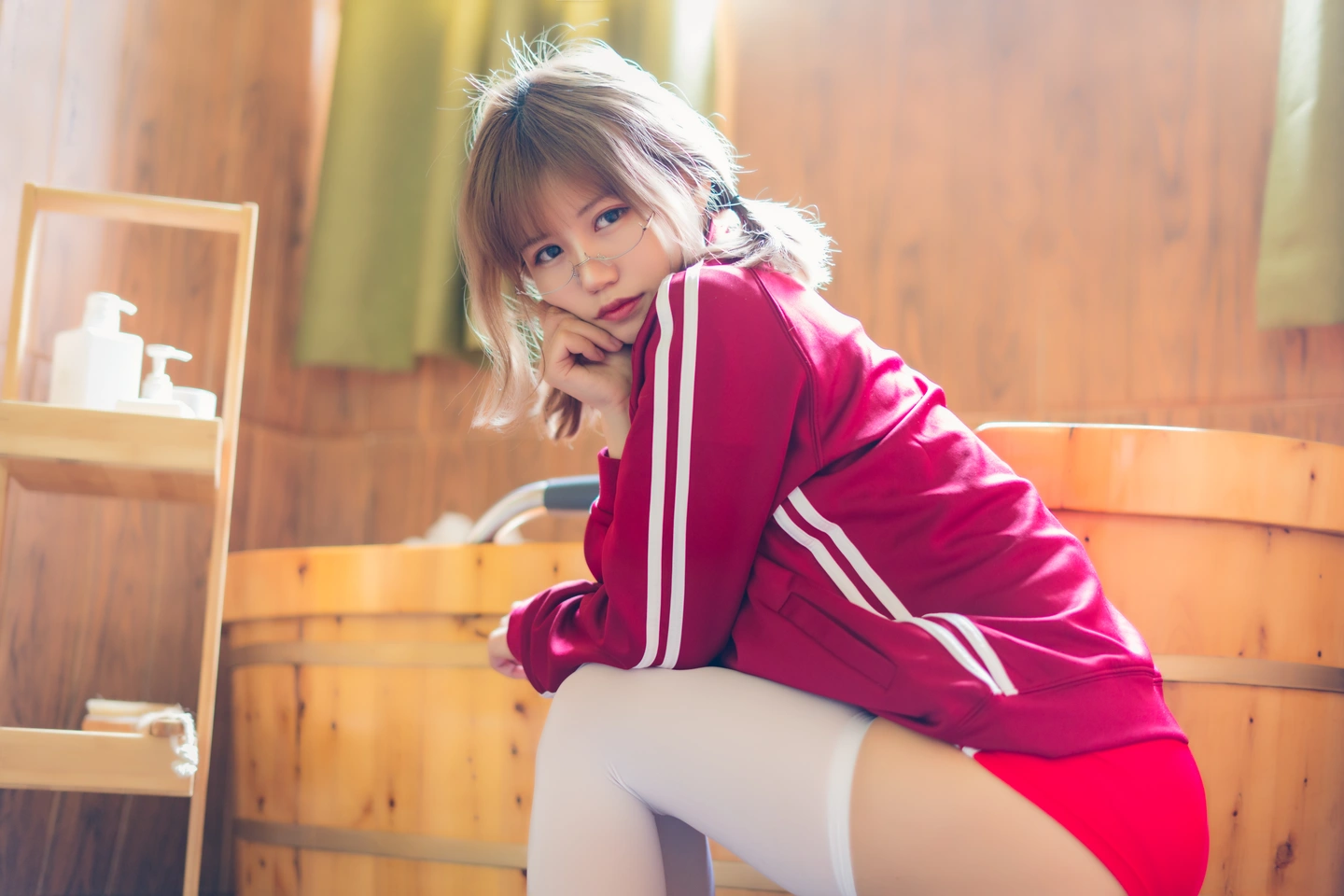 Kogura Chiyo w NO.005 Red Gymnastic Suit (48 photos) - Xiao Cang Qian Dai W (小仓千代w) - Photo 4 of 48