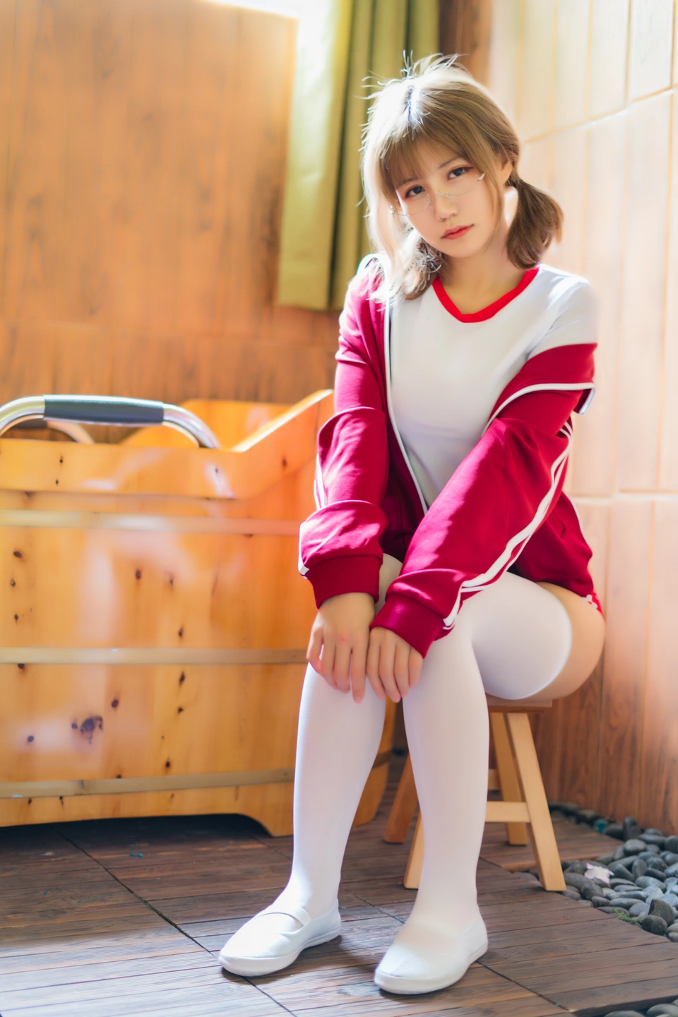 Kogura Chiyo w NO.005 Red Gymnastic Suit (48 photos) - Xiao Cang Qian Dai W (小仓千代w) - Photo 9 of 48