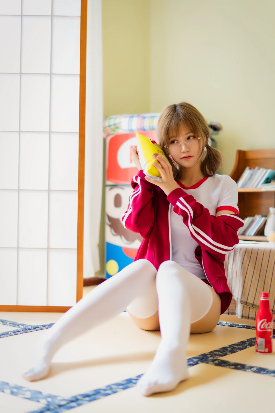 Kogura Chiyo w NO.005 Red Gymnastic Suit (48 photos) - Xiao Cang Qian Dai W (小仓千代w) - Photo 14 of 48