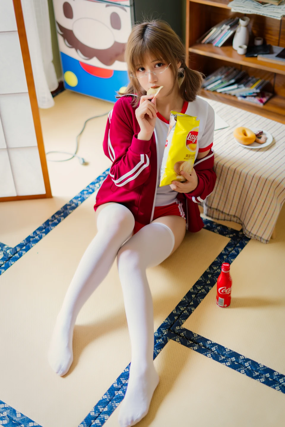 Kogura Chiyo w NO.005 Red Gymnastic Suit (48 photos) - Xiao Cang Qian Dai W (小仓千代w) - Photo 15 of 48