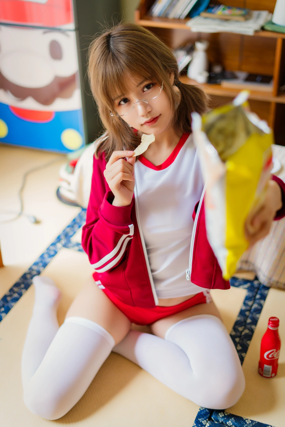 Kogura Chiyo w NO.005 Red Gymnastic Suit (48 photos) - Xiao Cang Qian Dai W (小仓千代w) - Photo 16 of 48