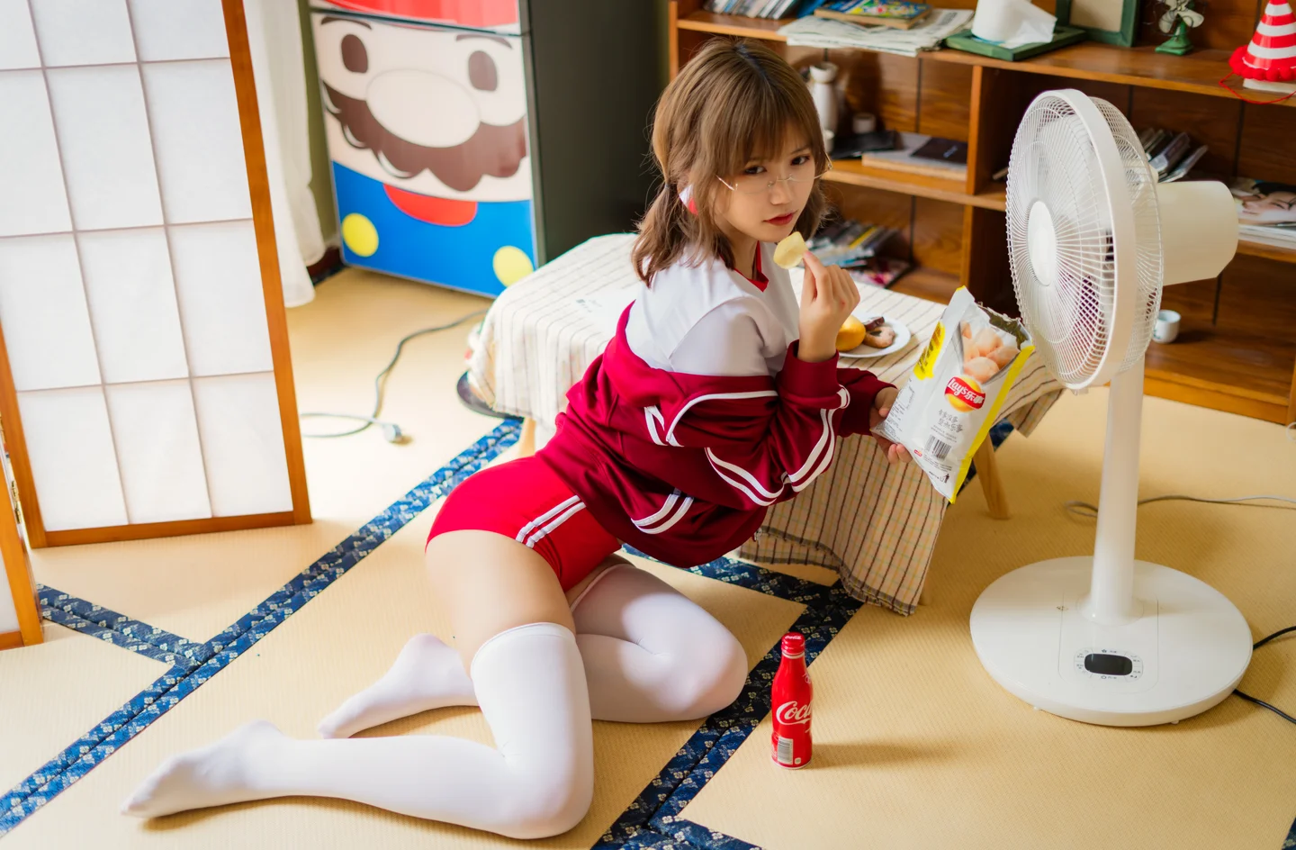 Kogura Chiyo w NO.005 Red Gymnastic Suit (48 photos) - Xiao Cang Qian Dai W (小仓千代w) - Photo 17 of 48
