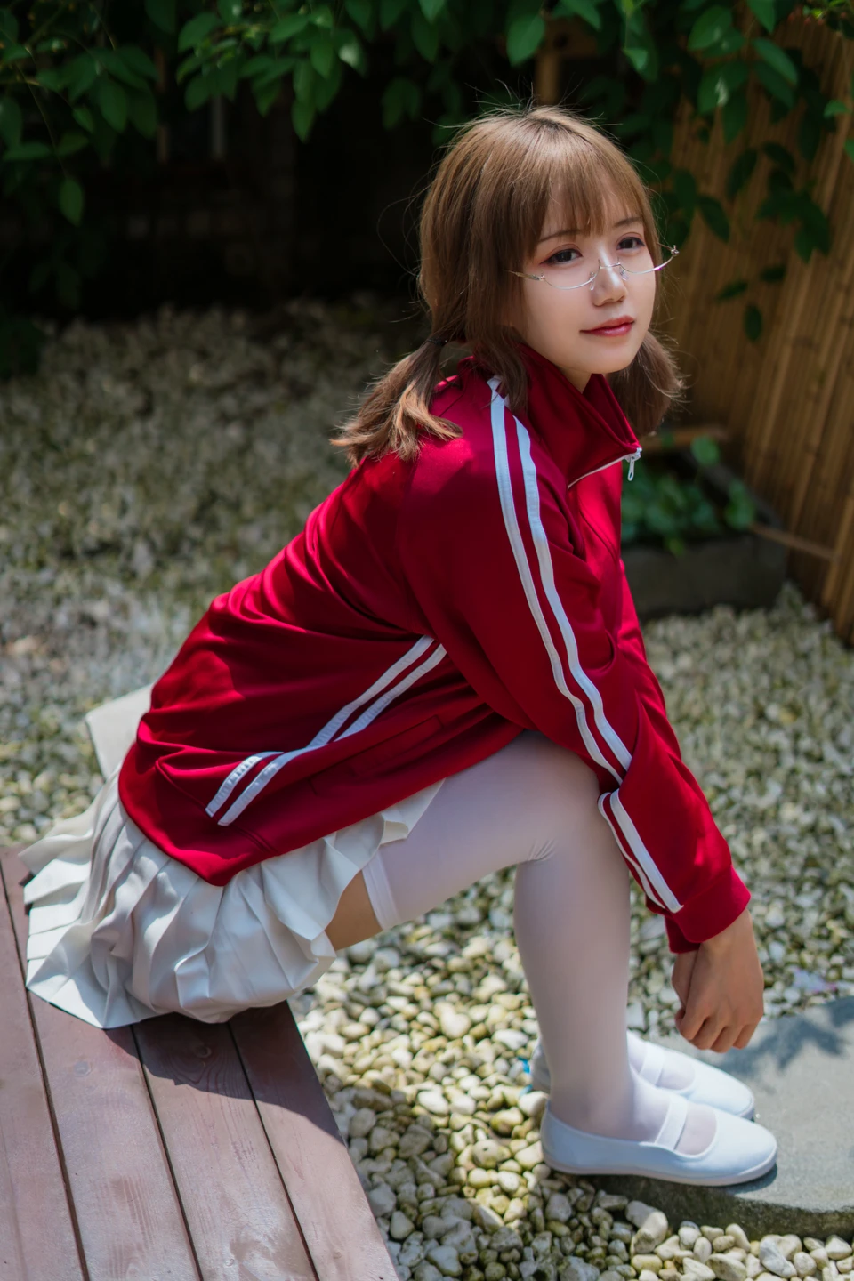 Kogura Chiyo w NO.005 Red Gymnastic Suit (48 photos) - Xiao Cang Qian Dai W (小仓千代w) - Photo 27 of 48