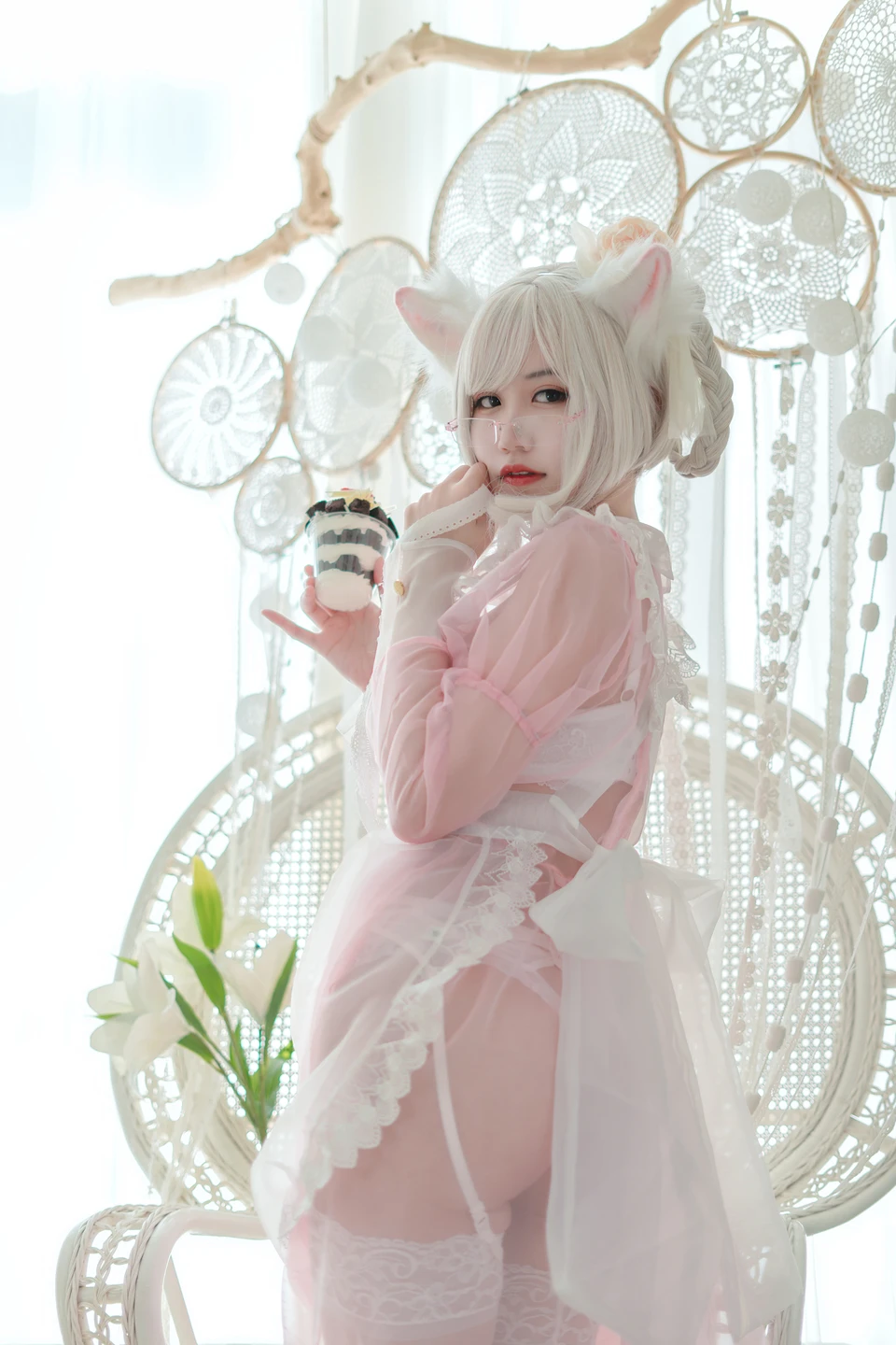 Kogane Chiyoda NO.007 Transparent Maid Pink (25 photos) - Xiao Cang Qian Dai W (小仓千代w) - Photo 6 of 25