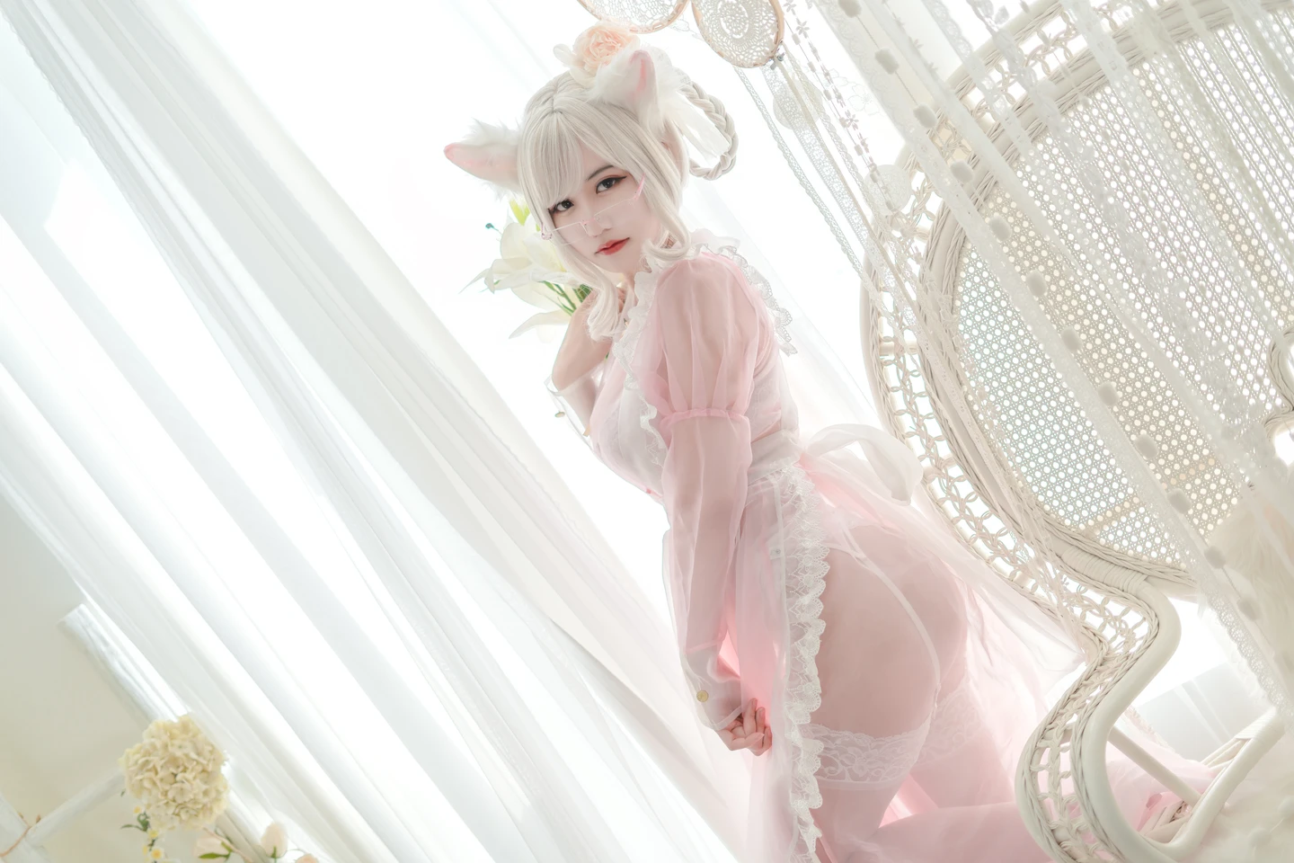 Kogane Chiyoda NO.007 Transparent Maid Pink (25 photos) - Xiao Cang Qian Dai W (小仓千代w) - Photo 13 of 25