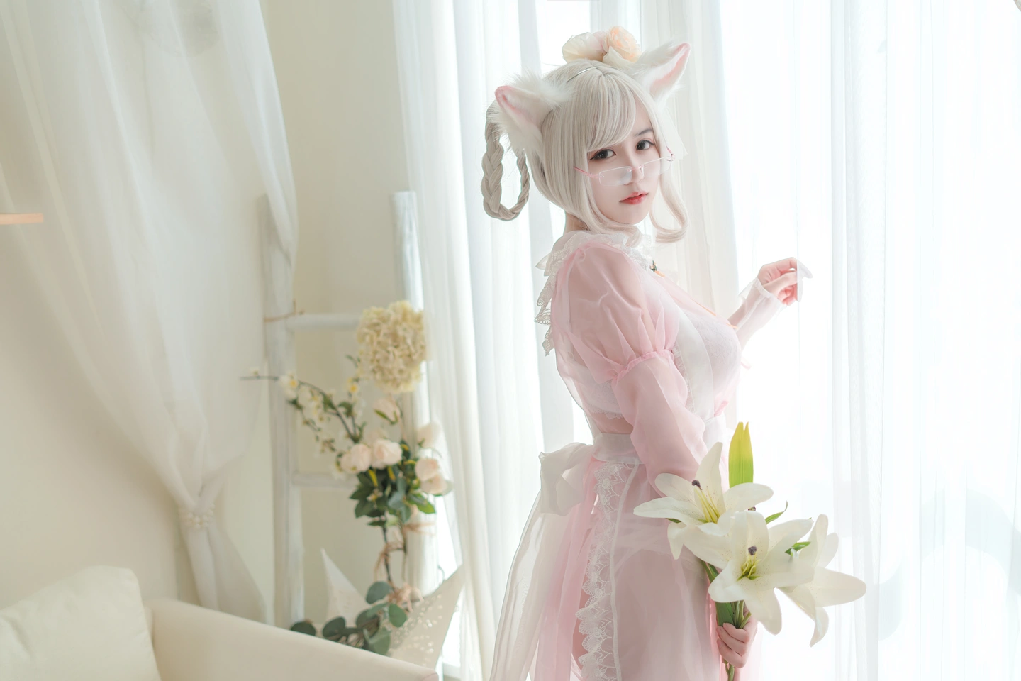 Kogane Chiyoda NO.007 Transparent Maid Pink (25 photos) - Xiao Cang Qian Dai W (小仓千代w) - Photo 14 of 25