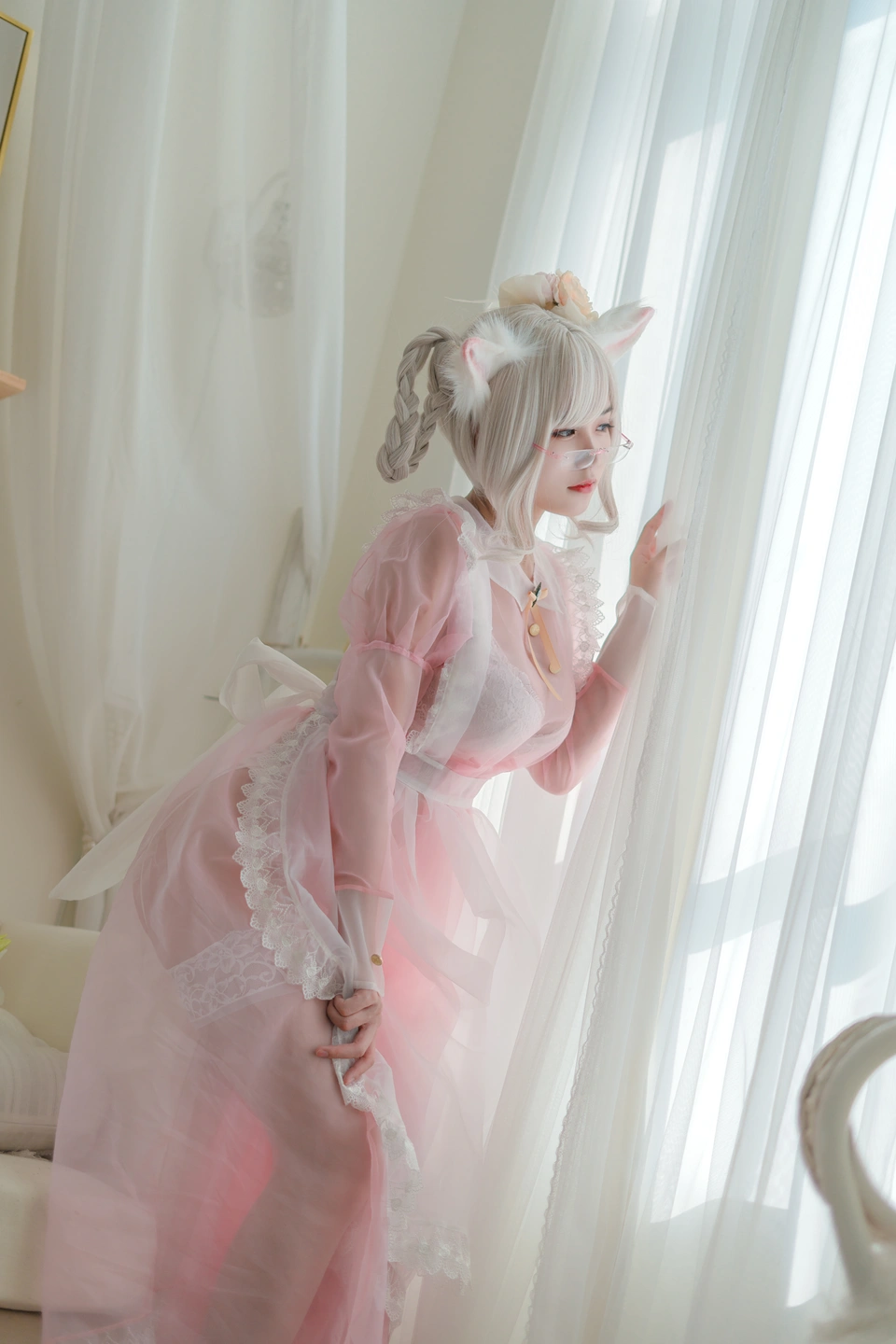 Kogane Chiyoda NO.007 Transparent Maid Pink (25 photos) - Xiao Cang Qian Dai W (小仓千代w) - Photo 15 of 25