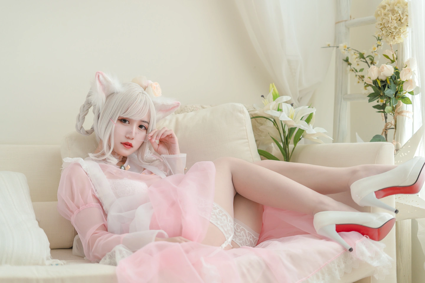 Kogane Chiyoda NO.007 Transparent Maid Pink (25 photos) - Xiao Cang Qian Dai W (小仓千代w) - Photo 21 of 25