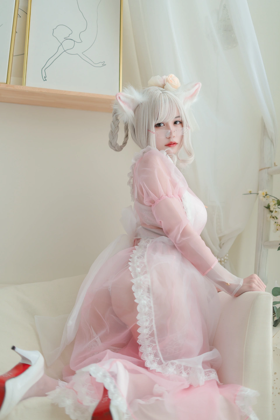 Kogane Chiyoda NO.007 Transparent Maid Pink (25 photos) - Xiao Cang Qian Dai W (小仓千代w) - Photo 23 of 25