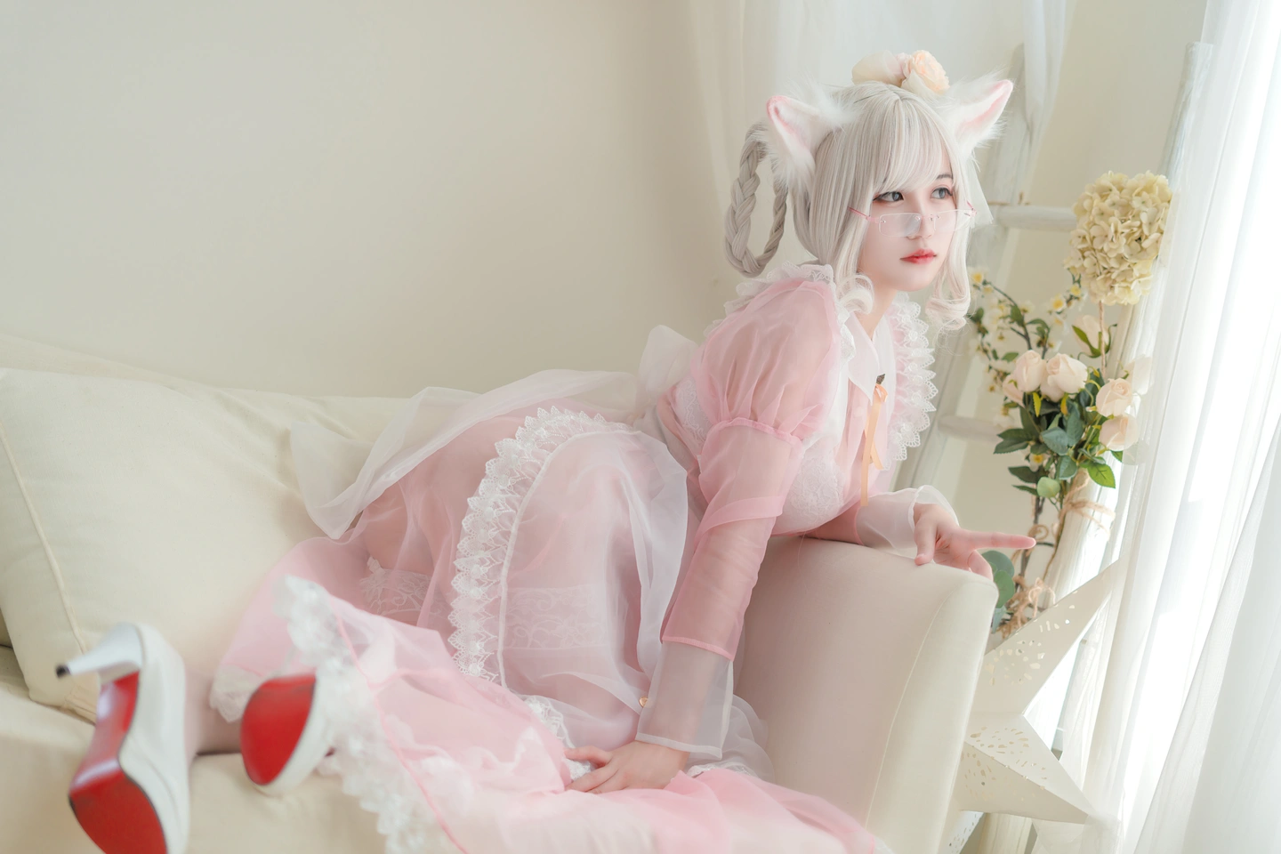 Kogane Chiyoda NO.007 Transparent Maid Pink (25 photos) - Xiao Cang Qian Dai W (小仓千代w) - Photo 24 of 25