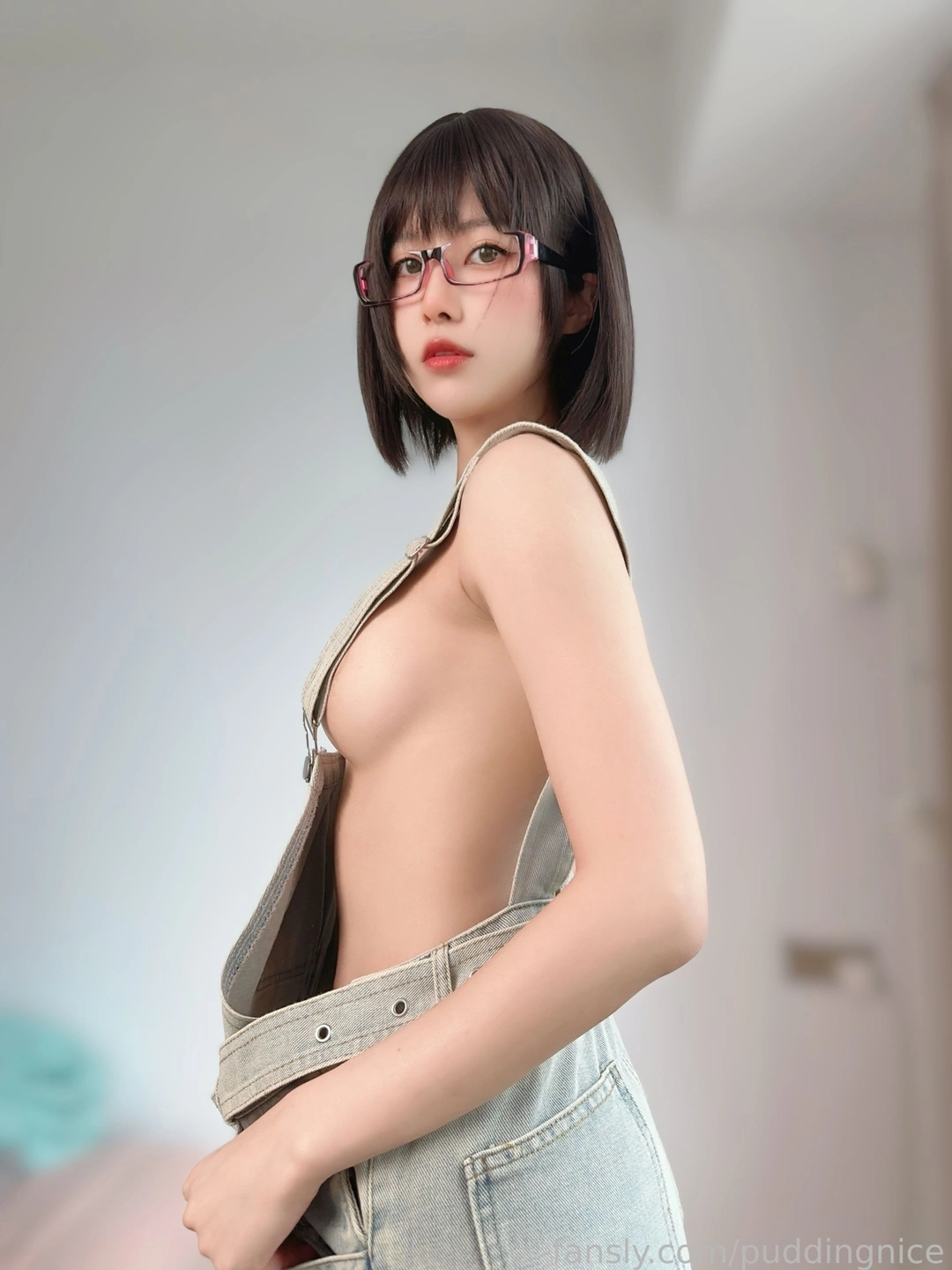 Pudding Dafa - Seductive Strap Pants [29P, (29 photos) - Bu Ding Da Fa (布丁大法 ) - Photo 9 of 29