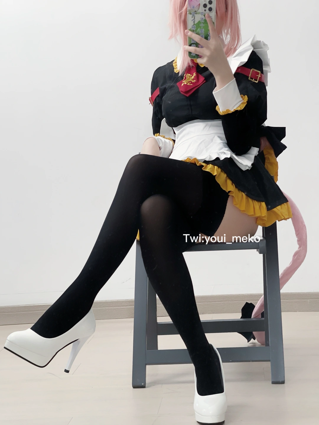 Youmeko - No.030 Astolfo Maid (56 photos) - A Si Tuo Er Fu Nu Pu (阿斯托尔福女仆) - You Ai Youmeko (幼愛Youmeko) - Photo 5 of 56
