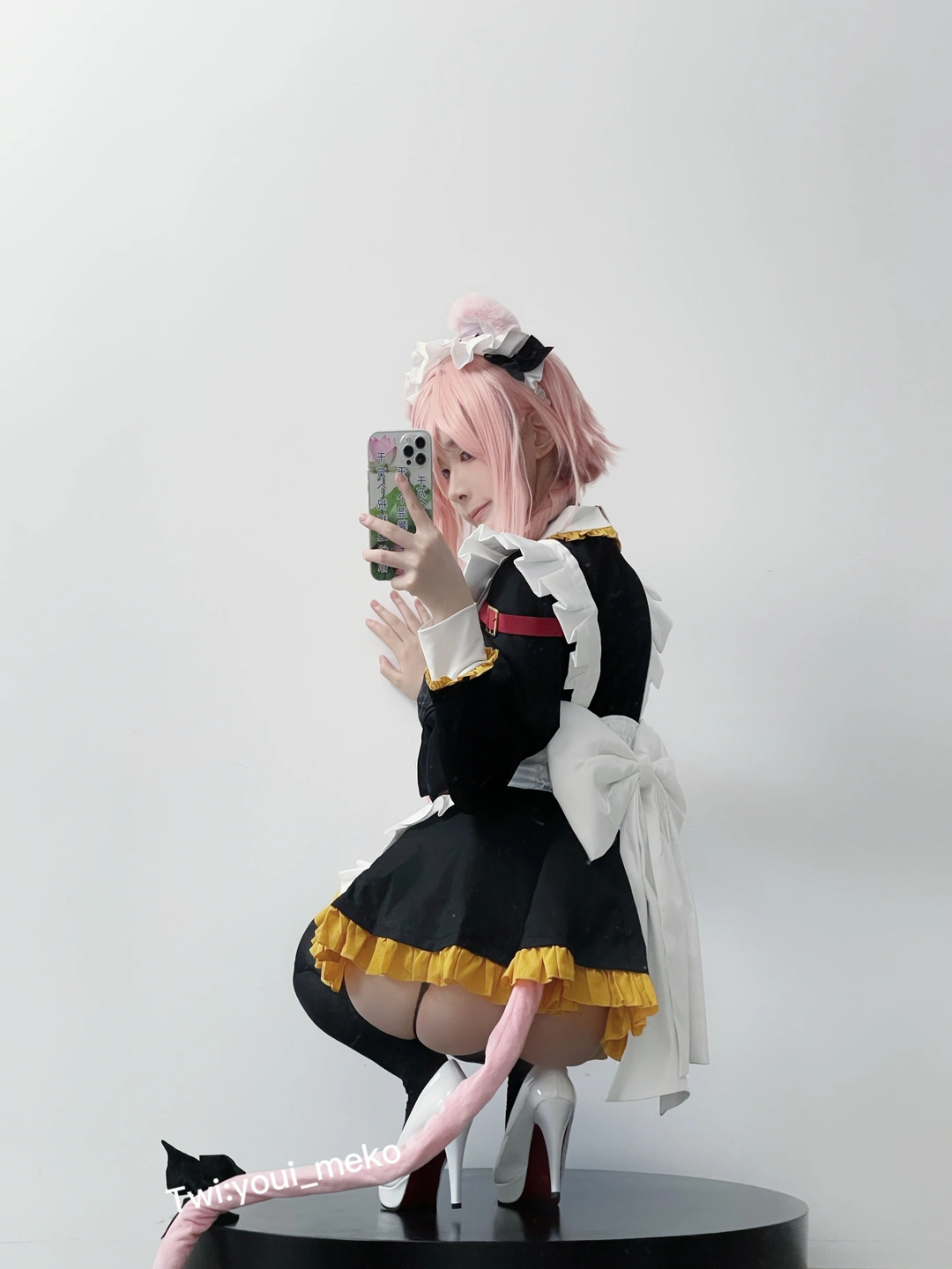 Youmeko - No.030 Astolfo Maid (56 photos) - A Si Tuo Er Fu Nu Pu (阿斯托尔福女仆) - You Ai Youmeko (幼愛Youmeko) - Photo 9 of 56