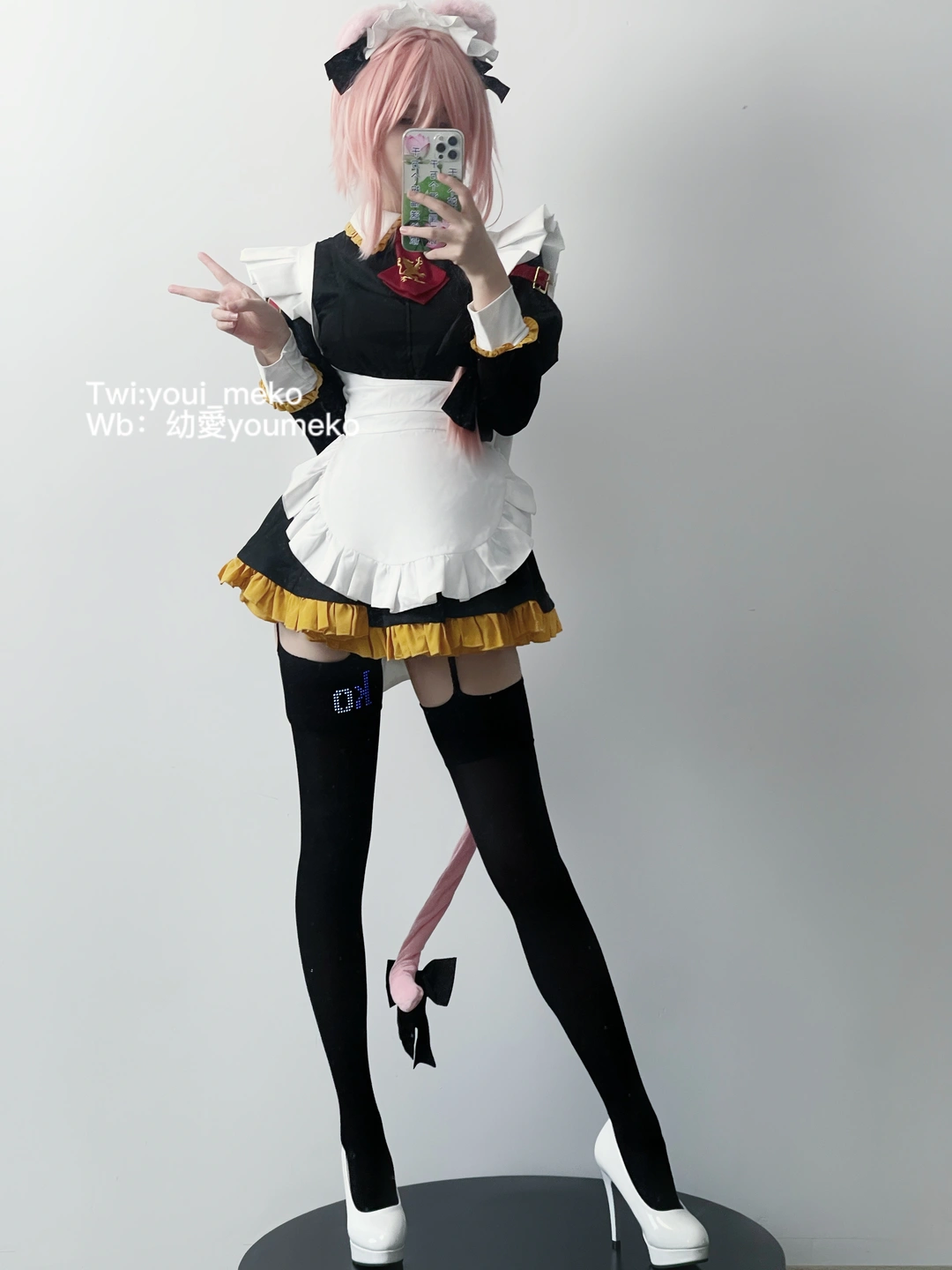 Youmeko - No.030 Astolfo Maid (56 photos) - A Si Tuo Er Fu Nu Pu (阿斯托尔福女仆) - You Ai Youmeko (幼愛Youmeko) - Photo 11 of 56