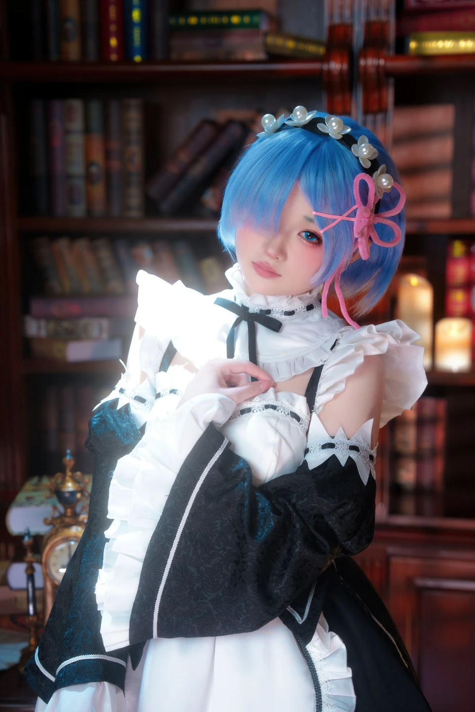 Coser@幼水铃衣 - No.017 Rem - ReZero (108 photos + 1 videos) - You Shui Ling Yi (幼水铃衣) - Photo 4 of 108